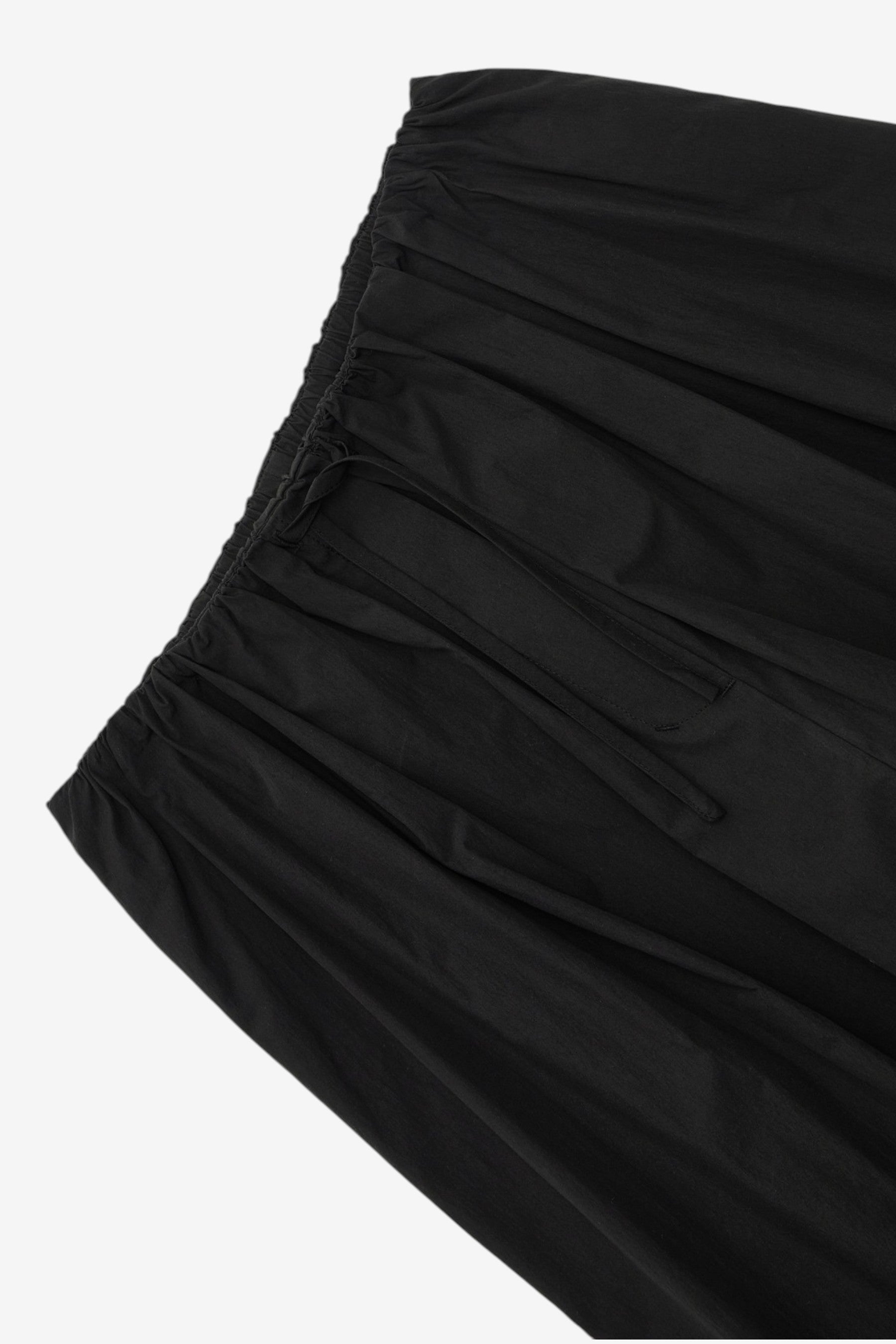 Shirring Culotte Pants in Black - Amomento | Afura Store