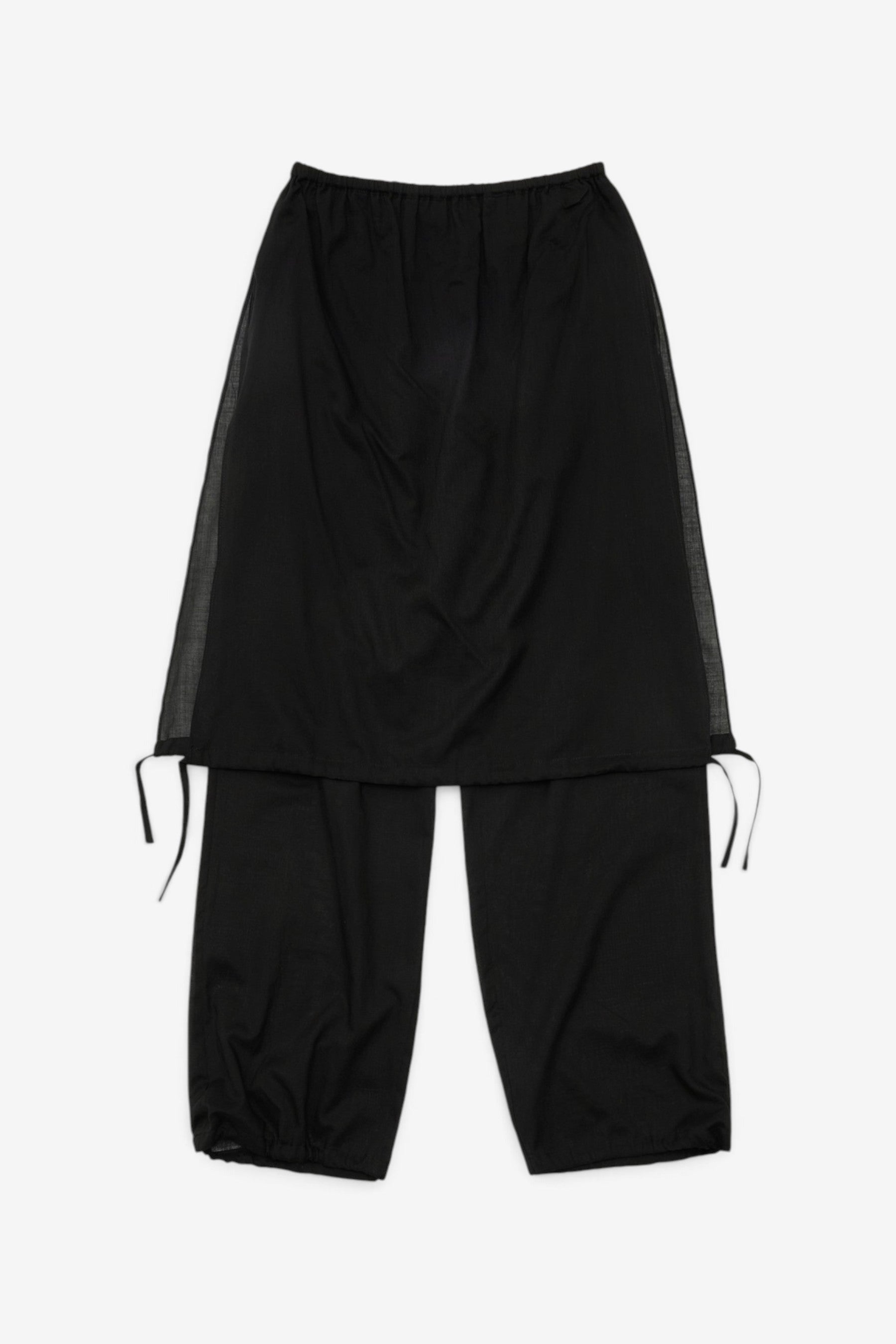 Shirring Culotte Pants in Black - Amomento | Afura Store