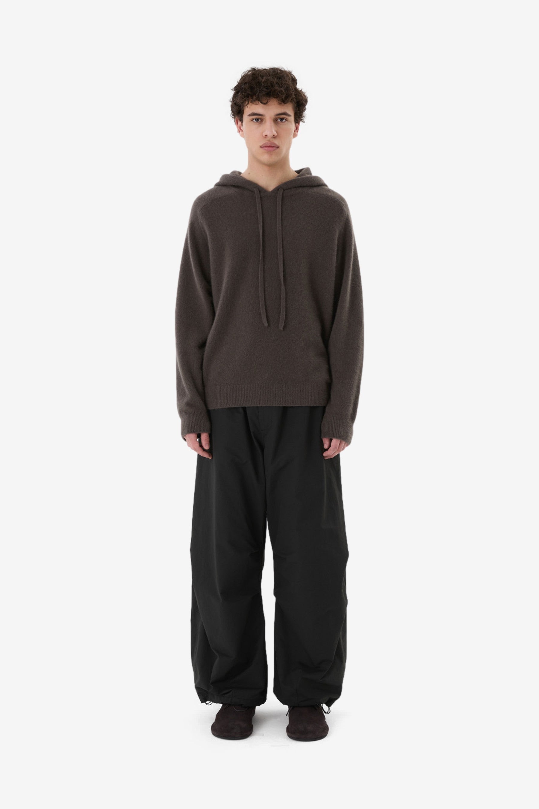 Drawstring Wide Fatigue Pants in Black - Amomento | Afura Store