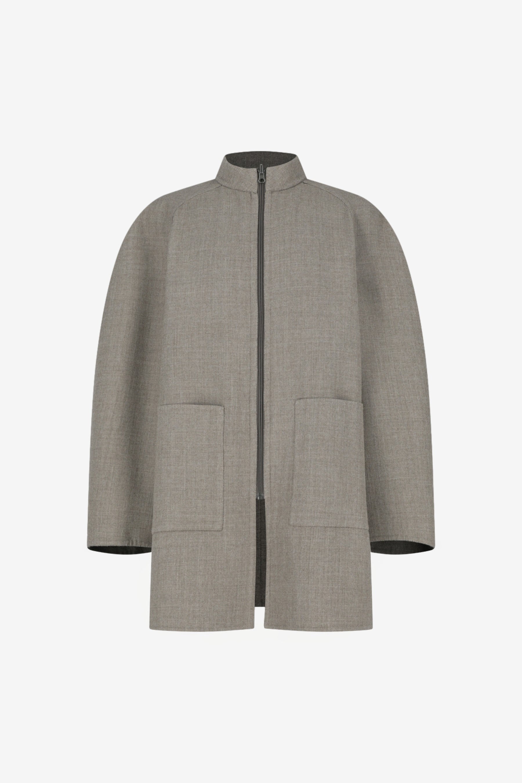 Handmade Raglan Coat in Brown - Amomento | Afura Store