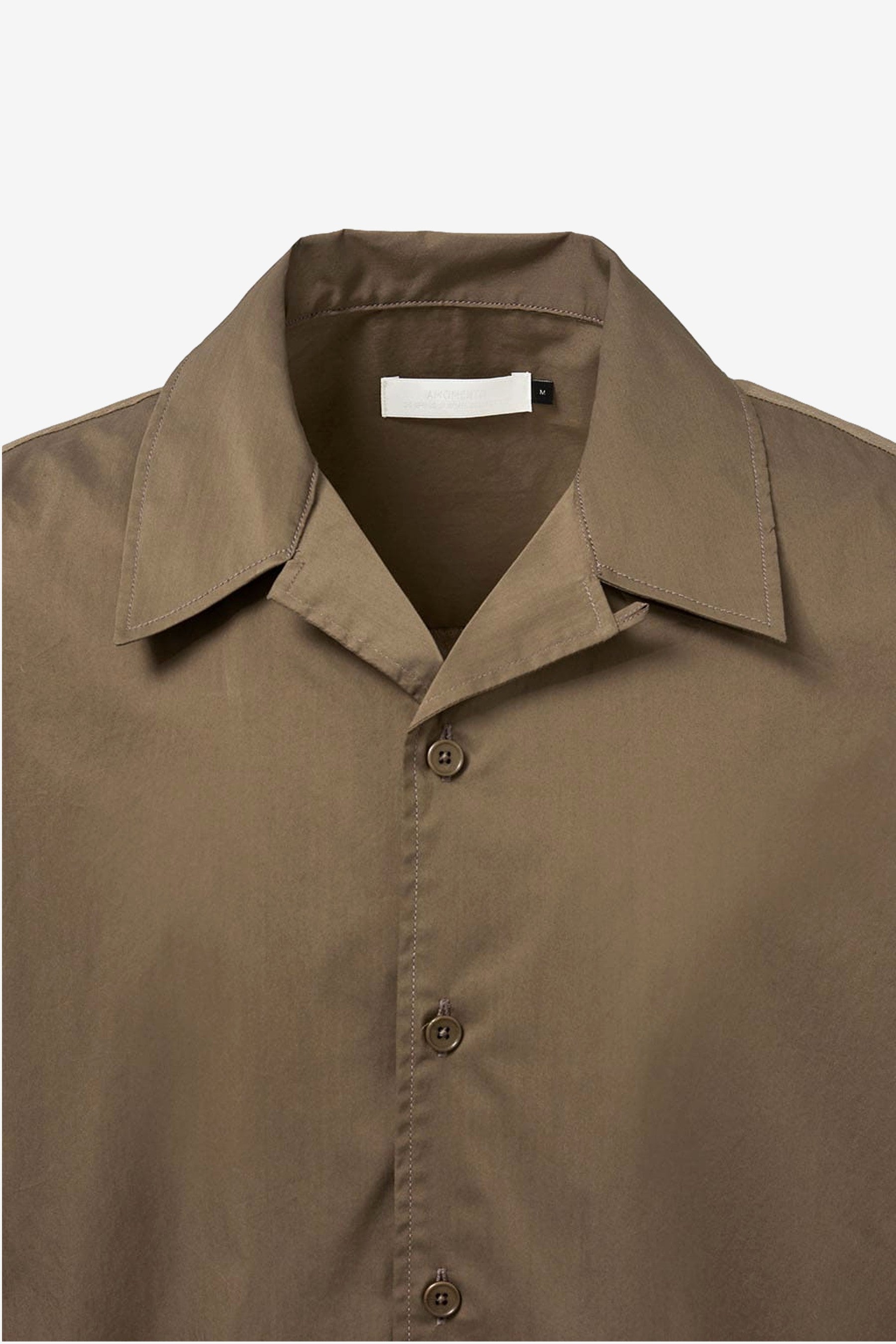 Open Collar Half Shirts in Brown | Afura Store
