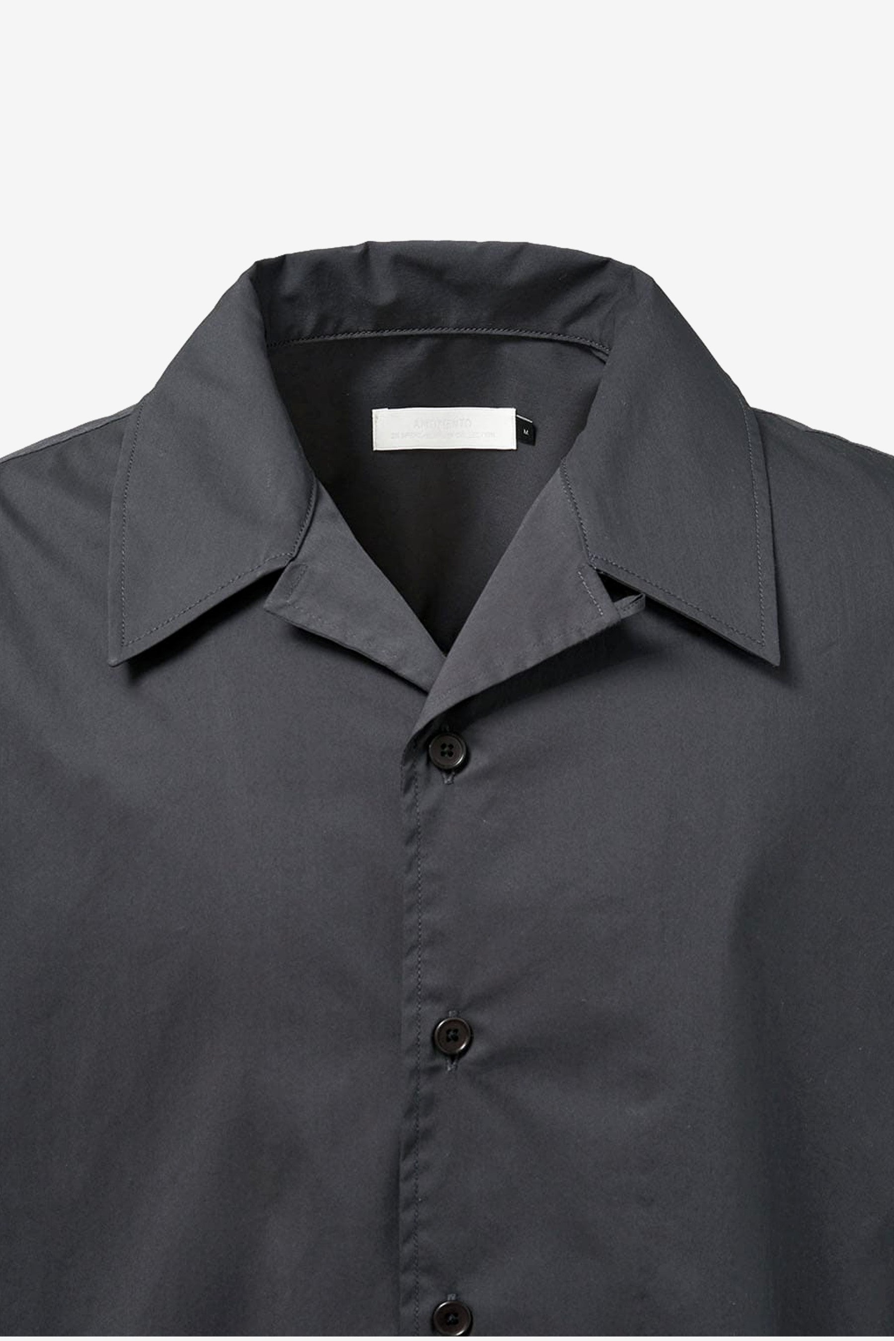 【新品】AMOMENT Open Collar Half Shirts サイズM AMOMENTO GLOBAL