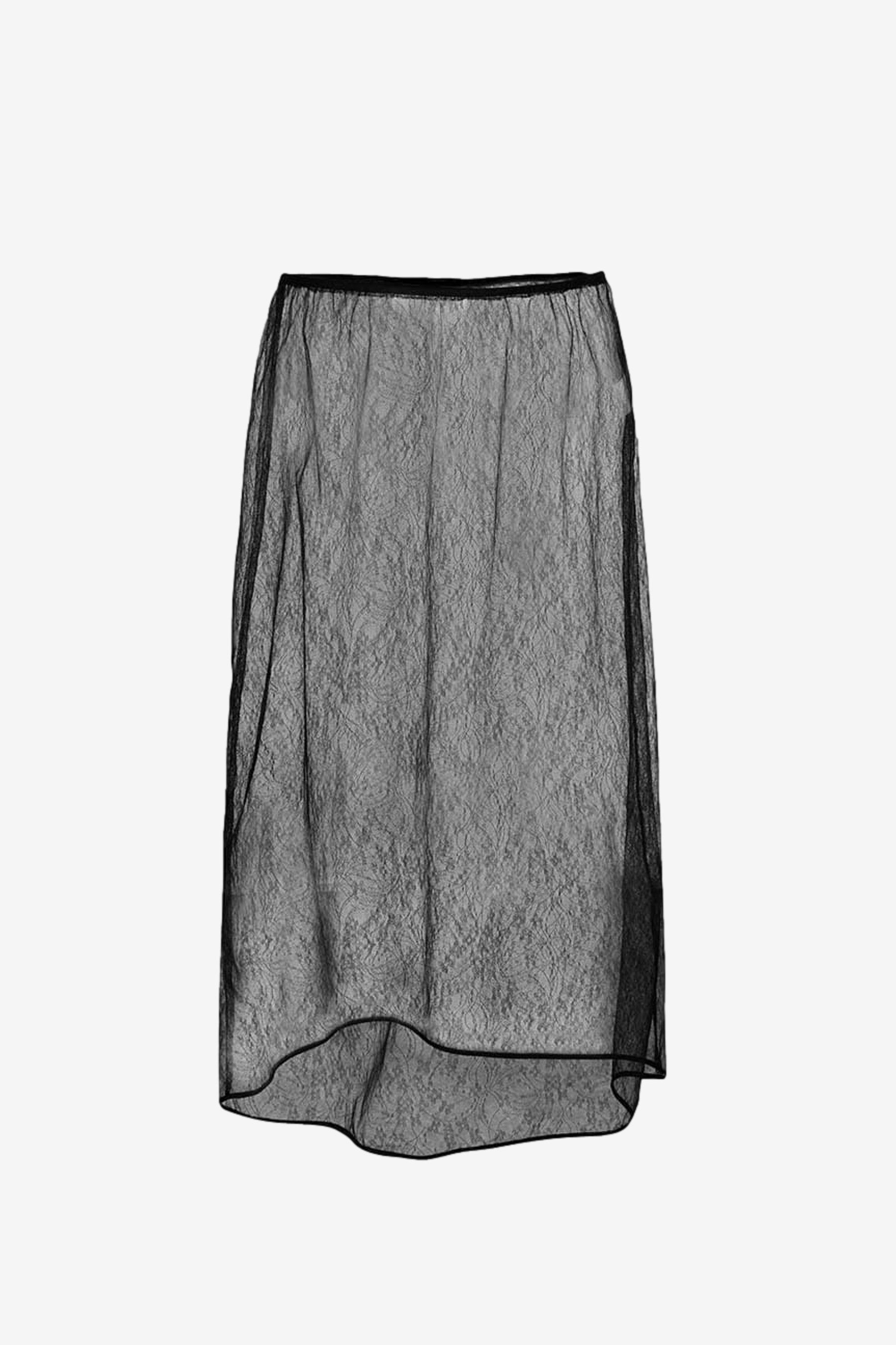 AMOMENTO☆24SS SHEER LAYERED SKIRT Amomento Womens Layered Shirring Skirt – Extra Butter