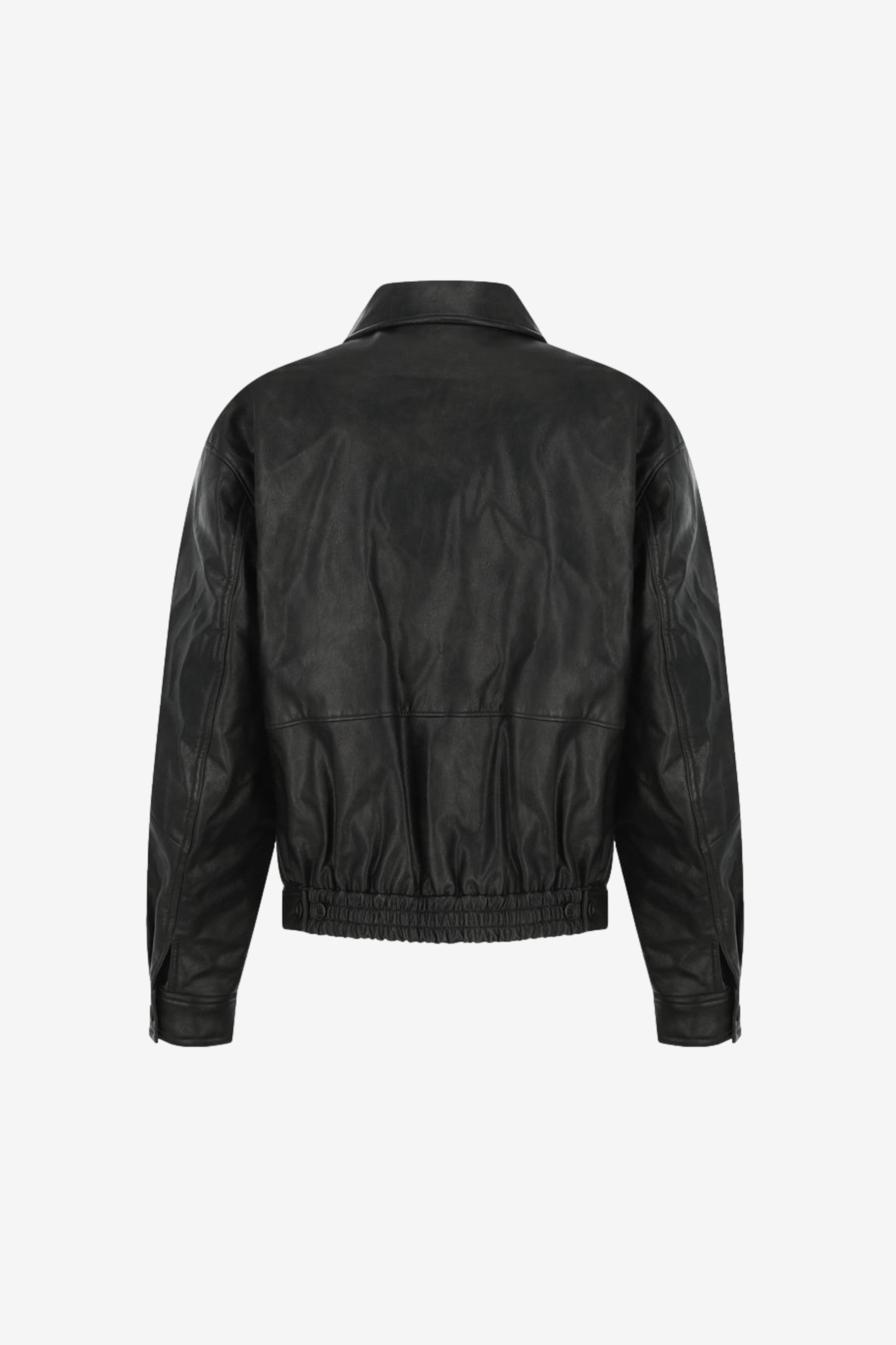 Vegan Leather Blouson in Black - Amomento | Afura Store