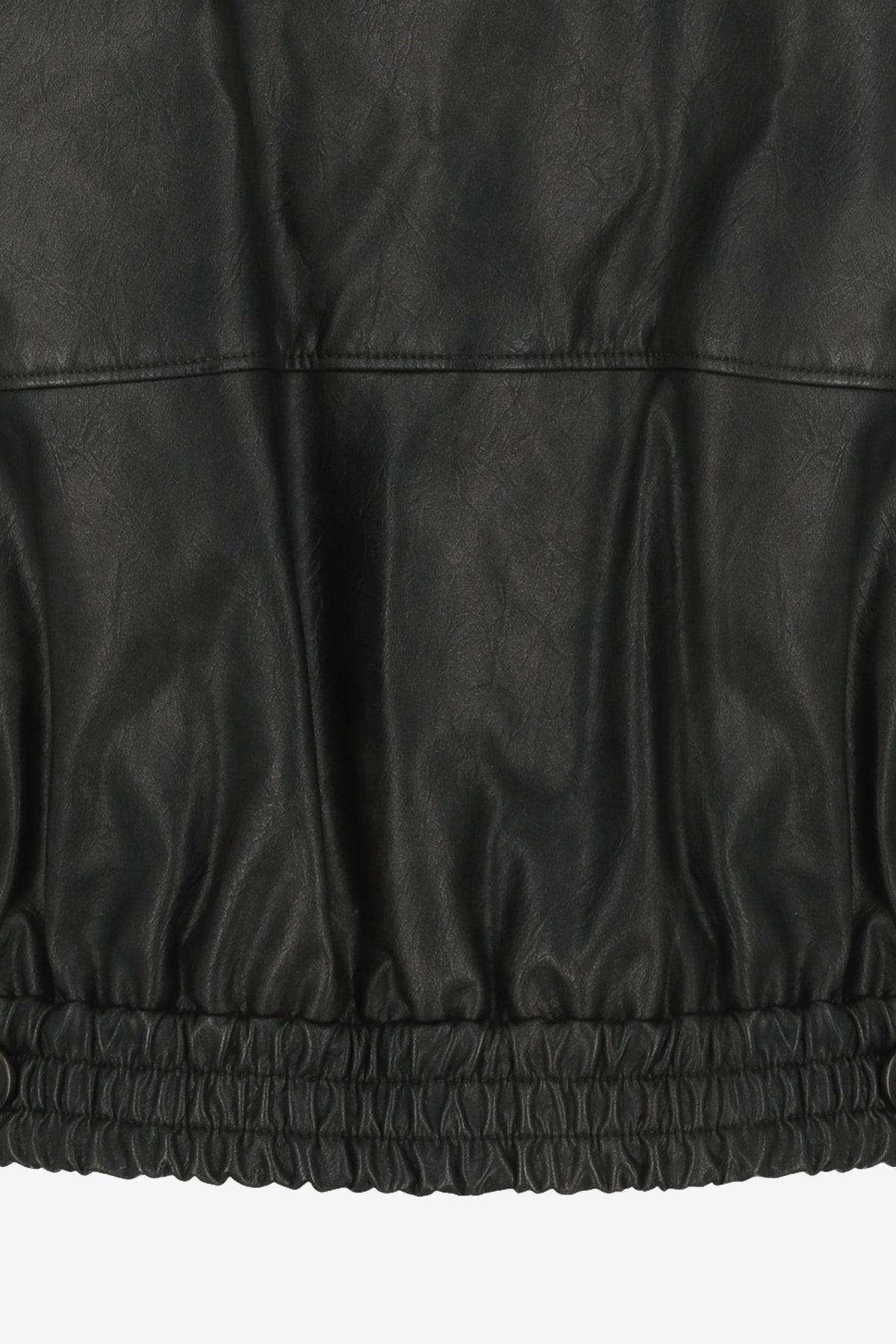 Vegan Leather Blouson in Black - Amomento | Afura Store