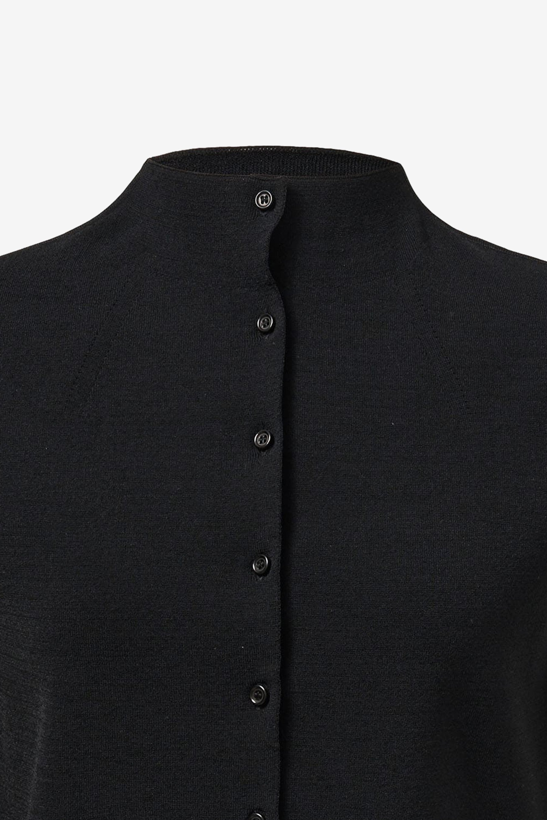 Wholegarment Cap Sleeve Cardigan in Black - Amomento | Afura Store