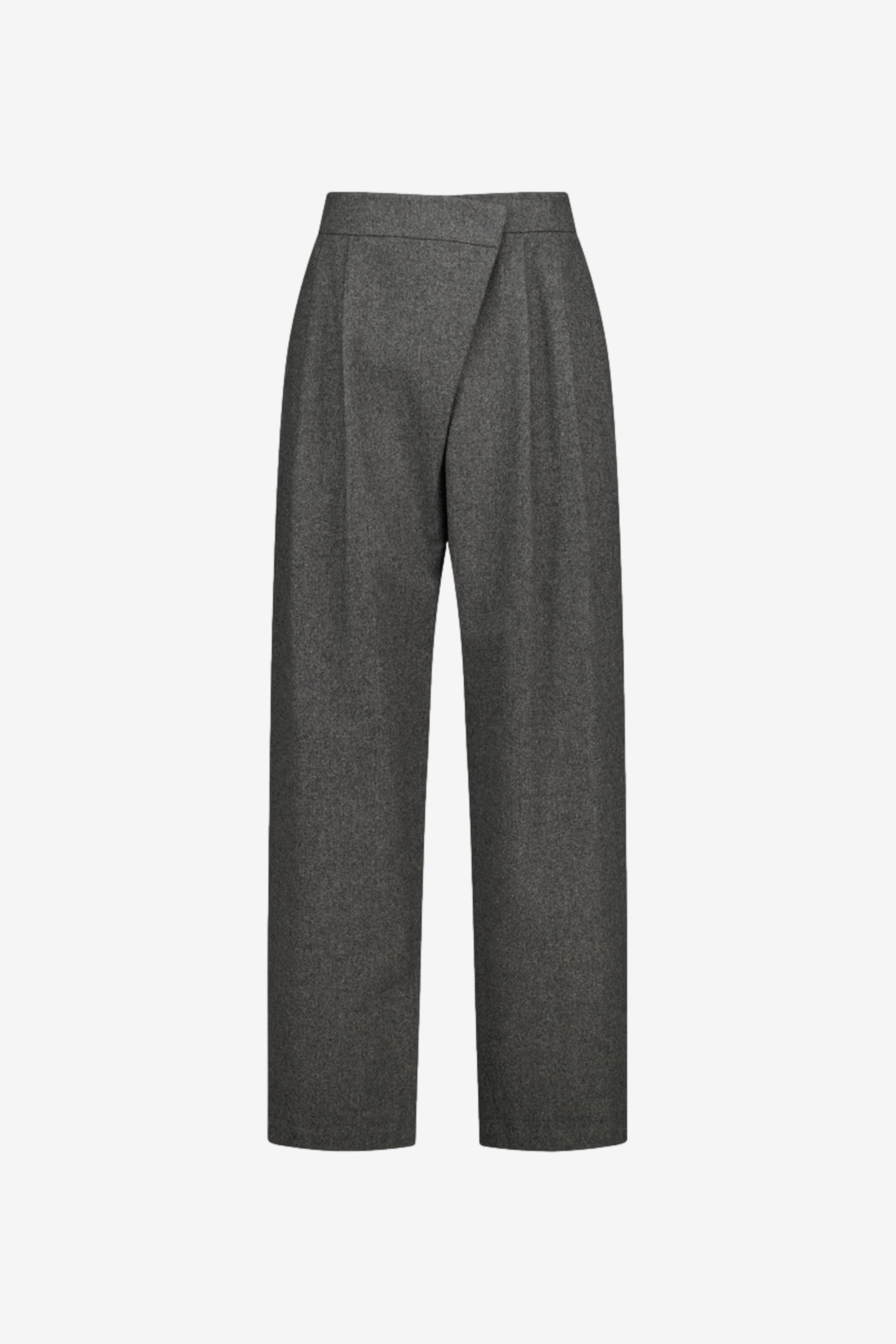 Wool Wrap Pants in Charcoal - Amomento | Afura Store