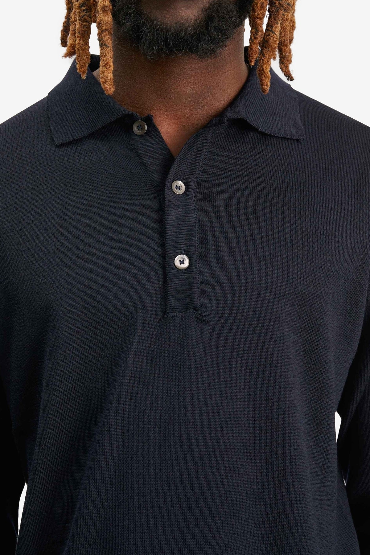 ANOTHER Polo Shirt 2.0 in Night Sky Navy - Another Aspect | Afura 