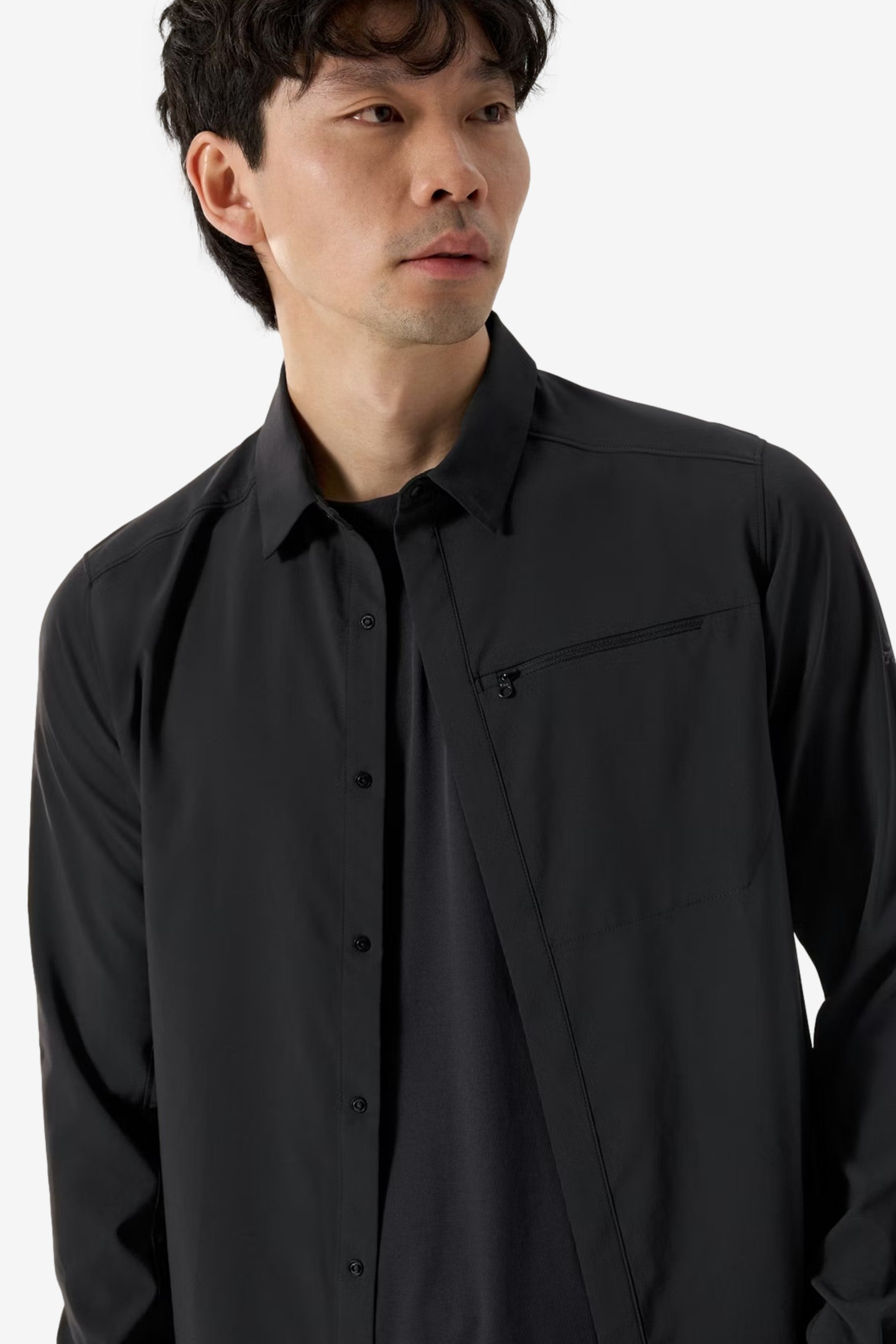 Skyline LS Shirt M in Black - Arc'teryx | Afura Store