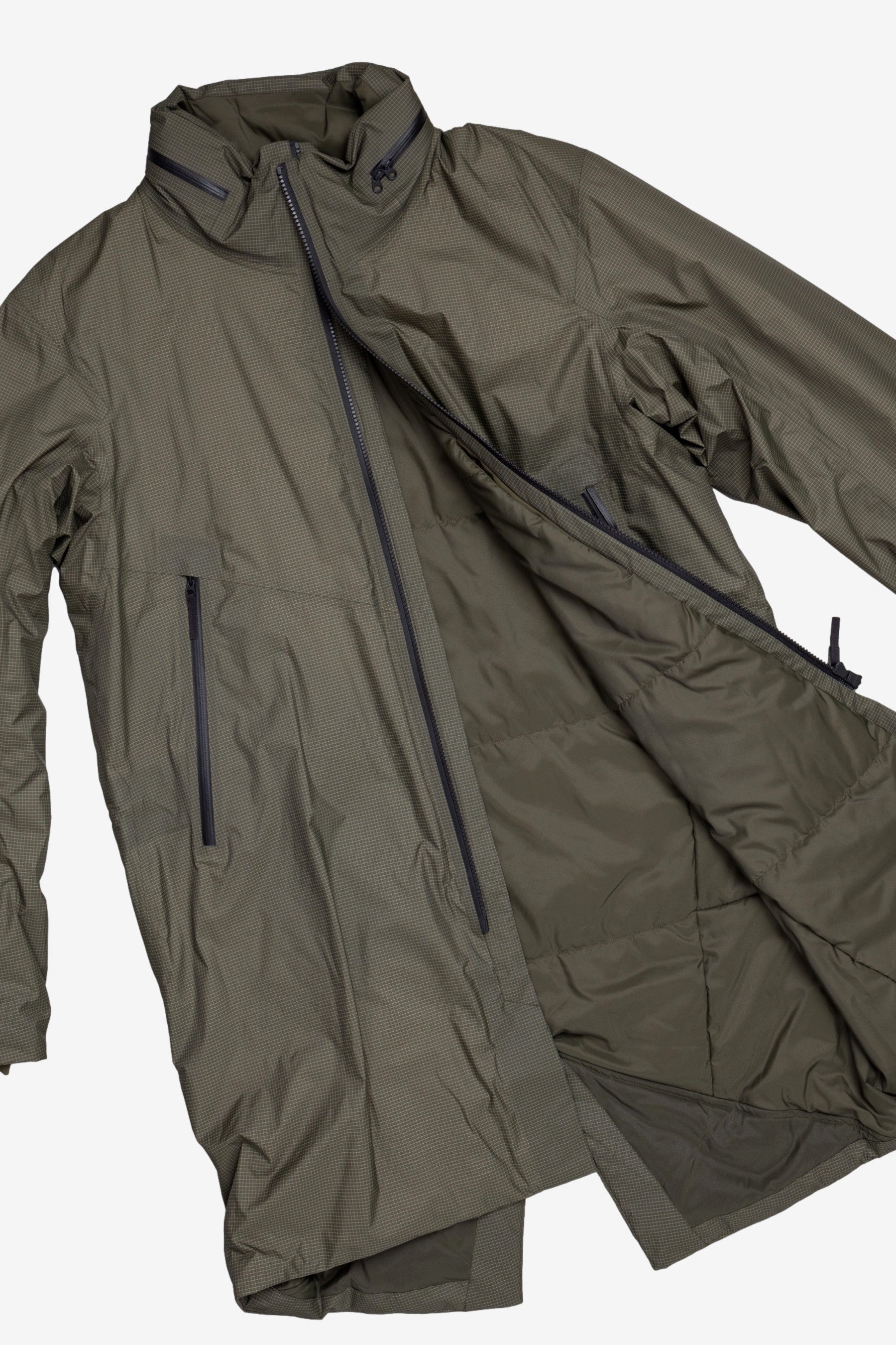 Monitor IS GR Coat in Olive - Arc'teryx Veilance | Afura Store