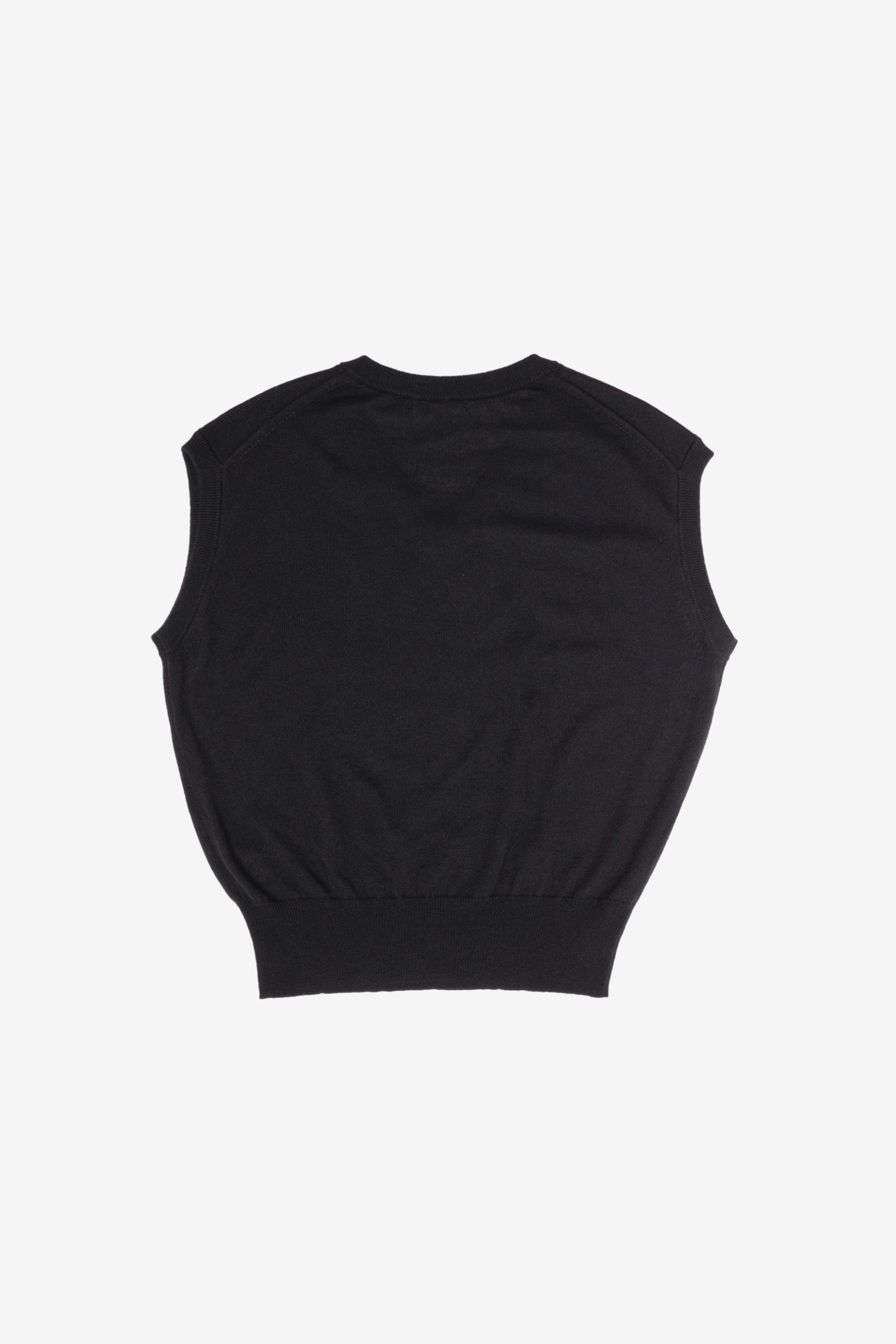 トップス AURALEE FINE CASHMERE SILK KNIT VEST Super Fine Cashmere Silk Knit Vest in Black - Auralee