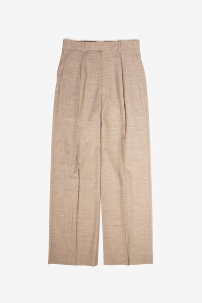 Super Fine Tropical Wool Slacks in Top Gray Beige - Auralee