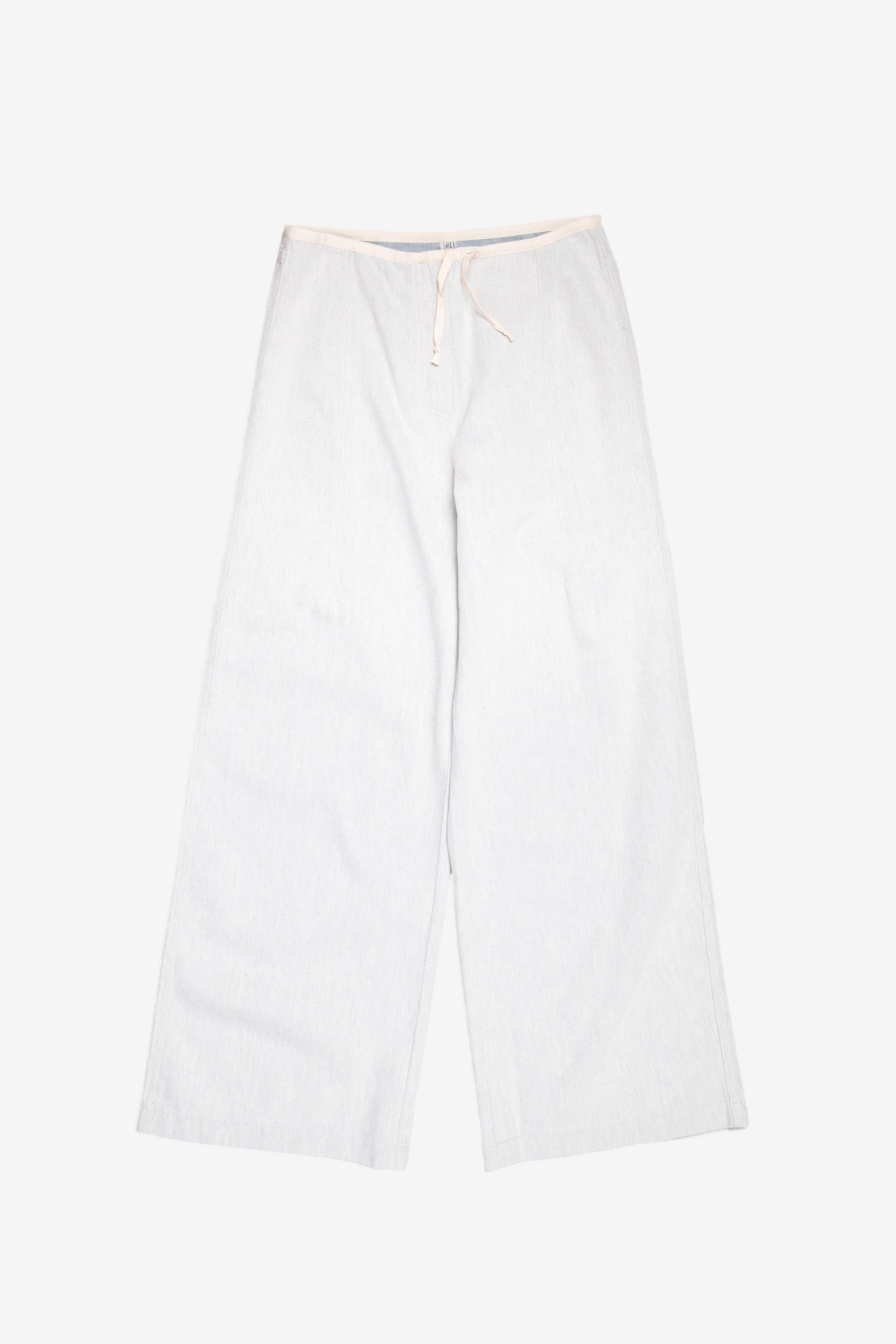 Arthur Pants in Ecru Denim - Baserange | Afura Store