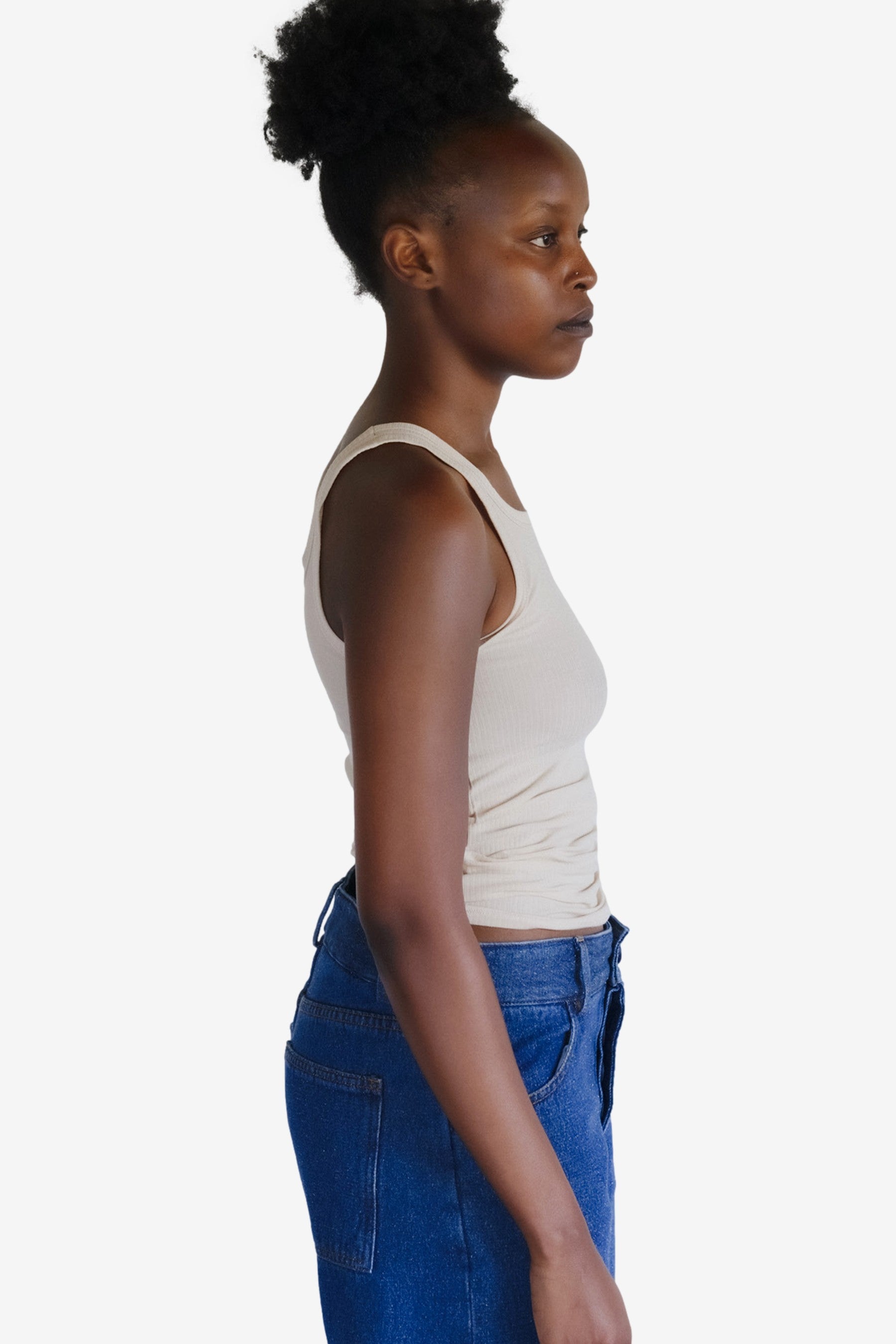 Heart Tank in Dylan Beige - Baserange | Afura Store