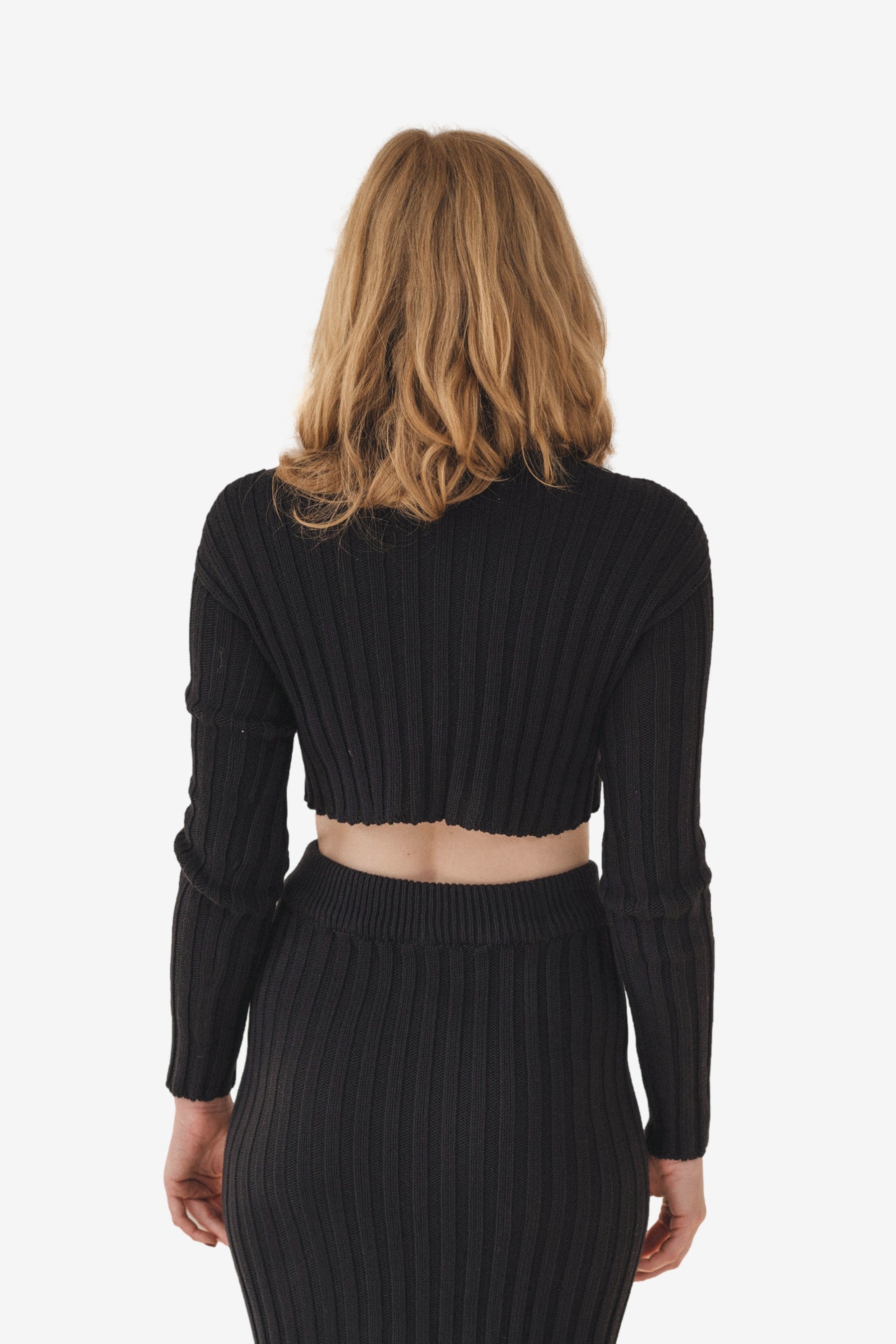 Macau Cardigan in Black - Baserange | Afura Store