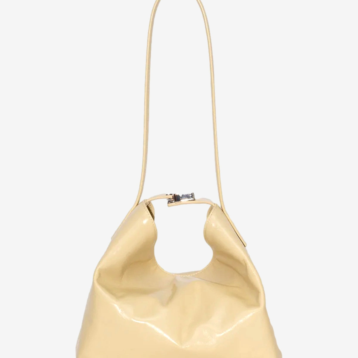 Bea Creased Leather in Tapioca - By Far | Afura Store