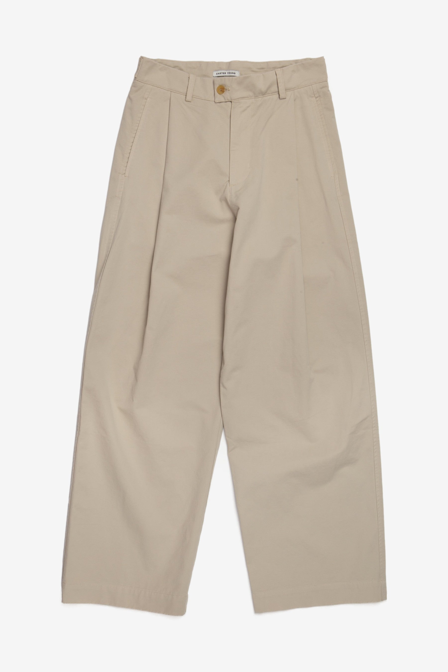 Alan Chino in Pale Khaki - Carter Young | Afura Store