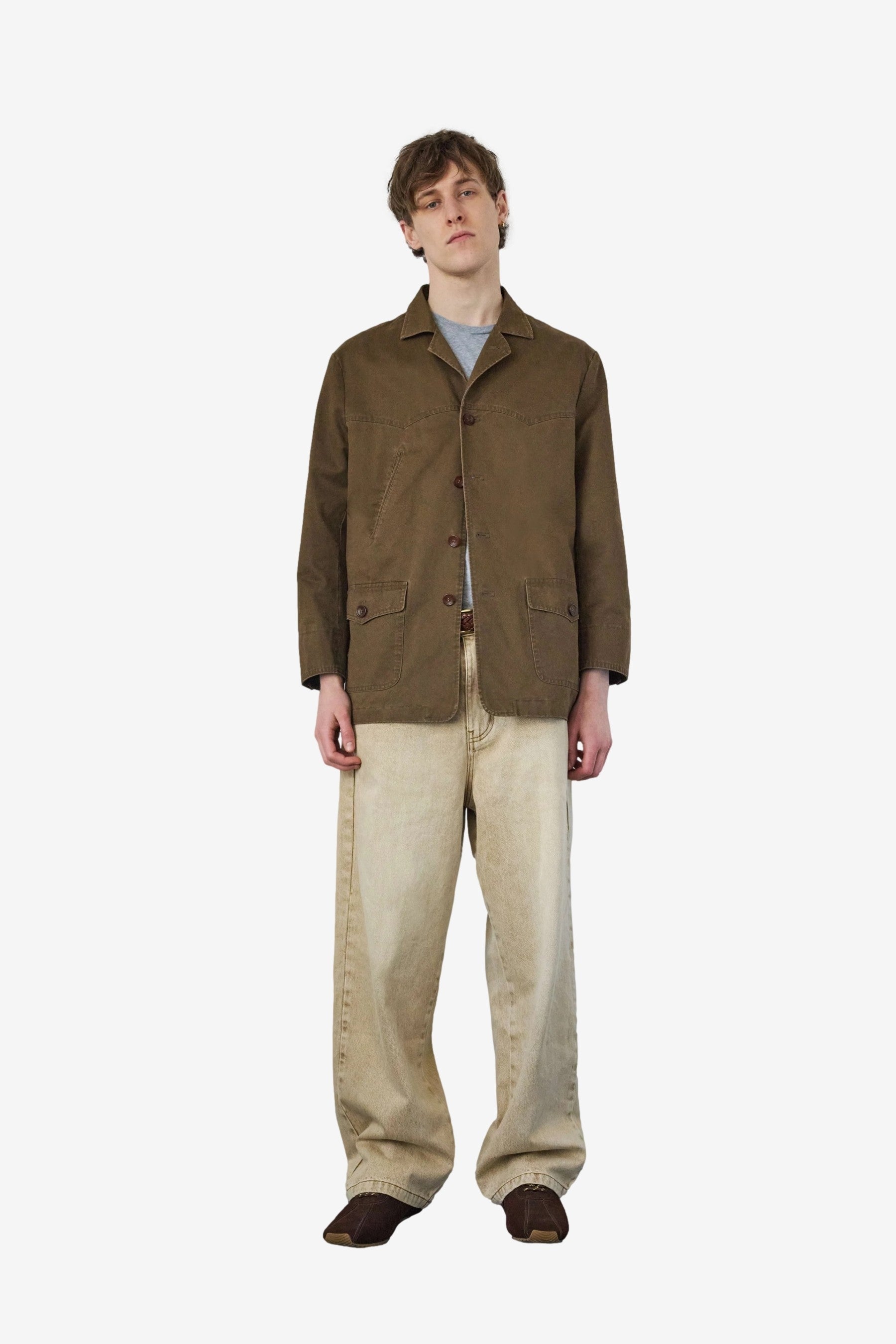 Chicago Chore Jacket in Wood - Carter Young | Afura Store