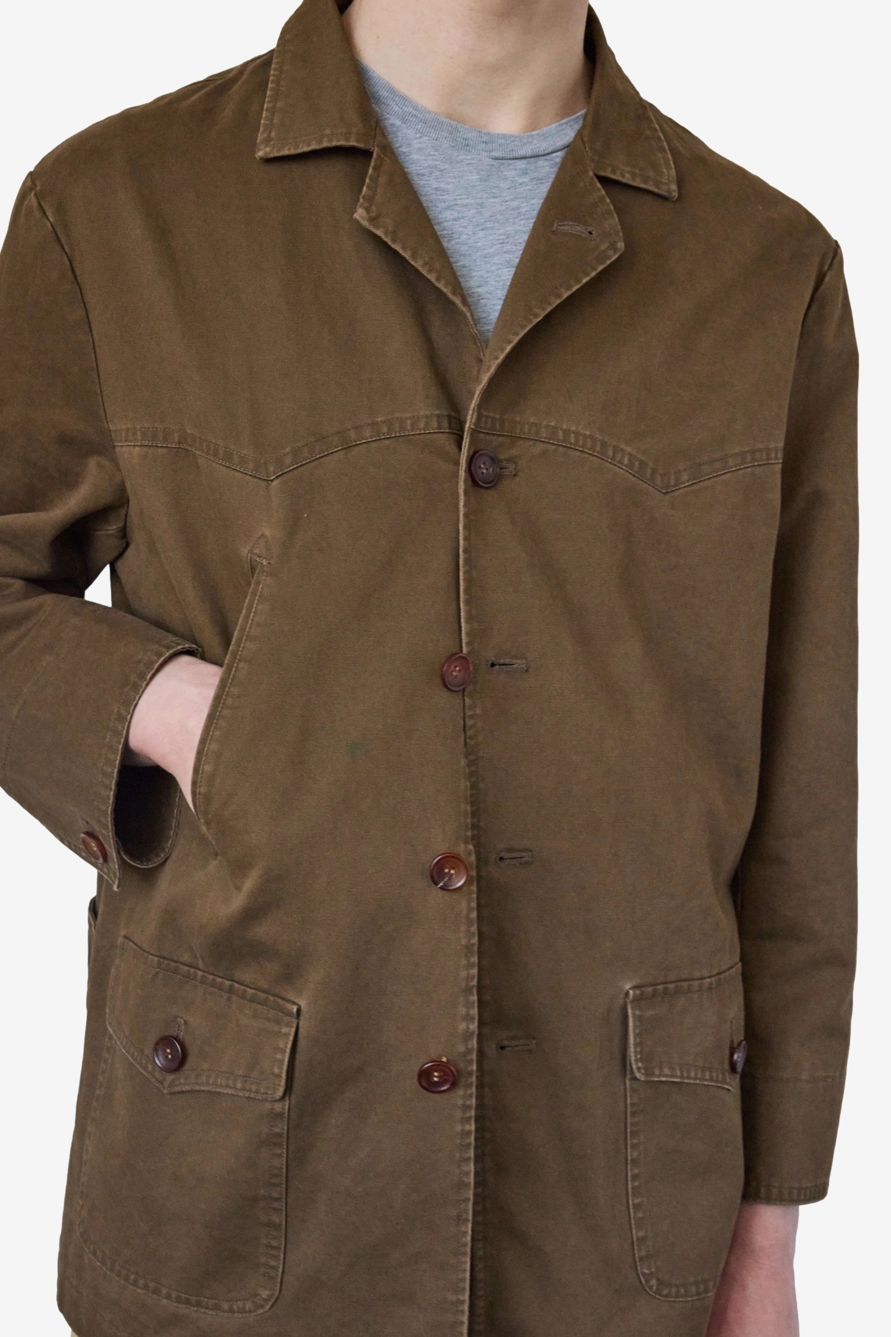 Chicago Chore Jacket in Wood - Carter Young | Afura Store
