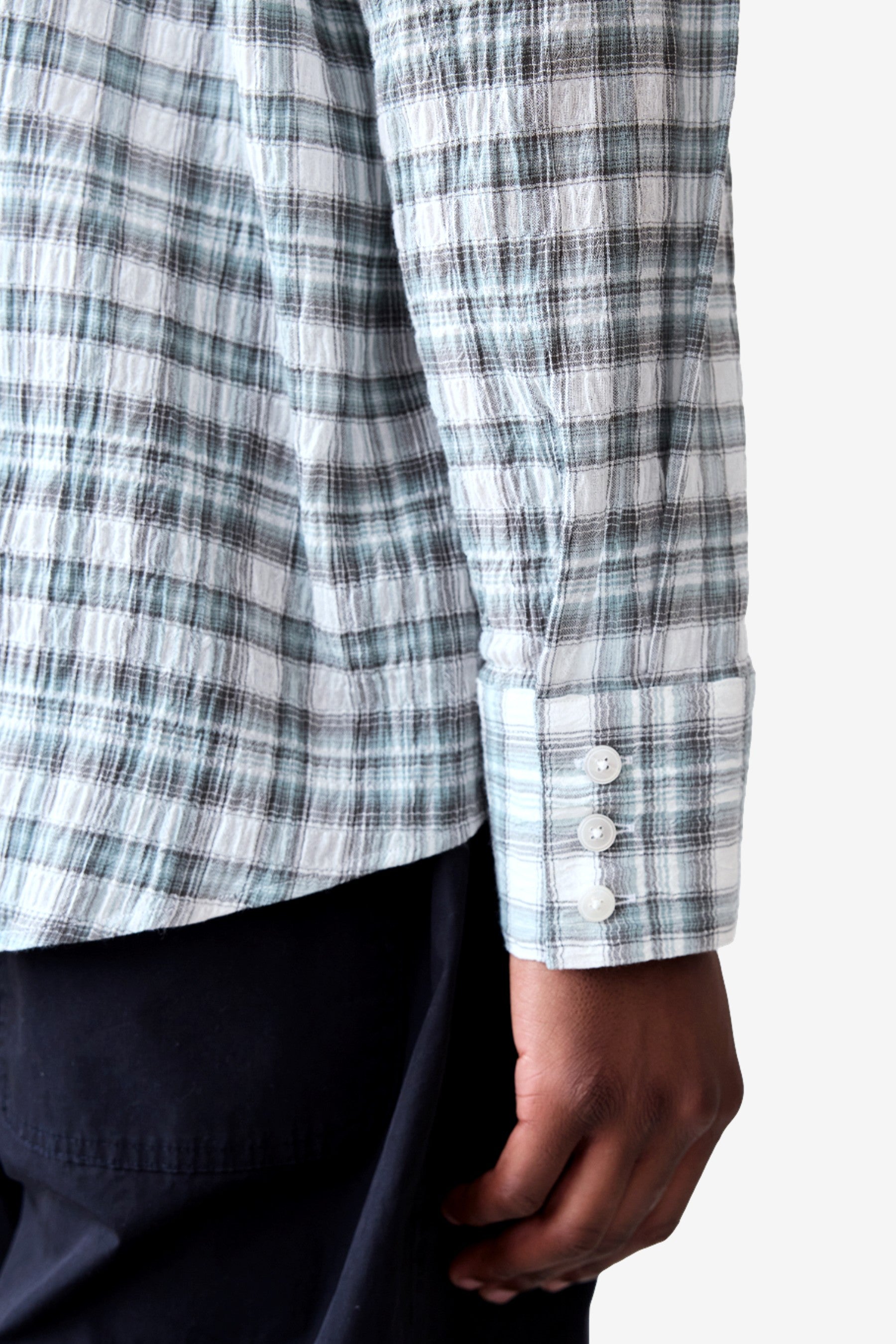 Western Business Shirt in Ice Plaid - Carter Young | Afura Store