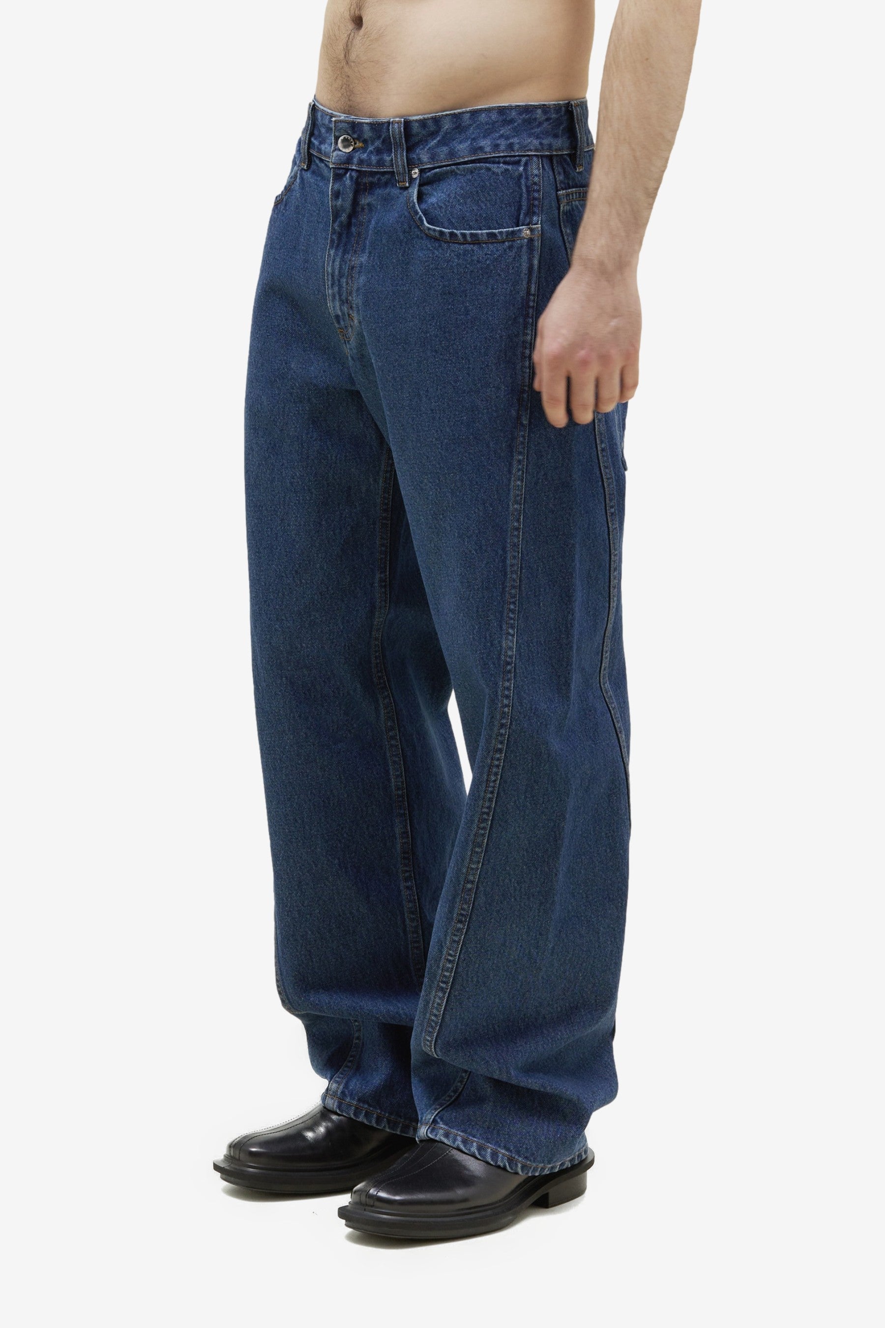 Bend Jean in Vintage Indigo - Eckhaus Latta | Afura Store