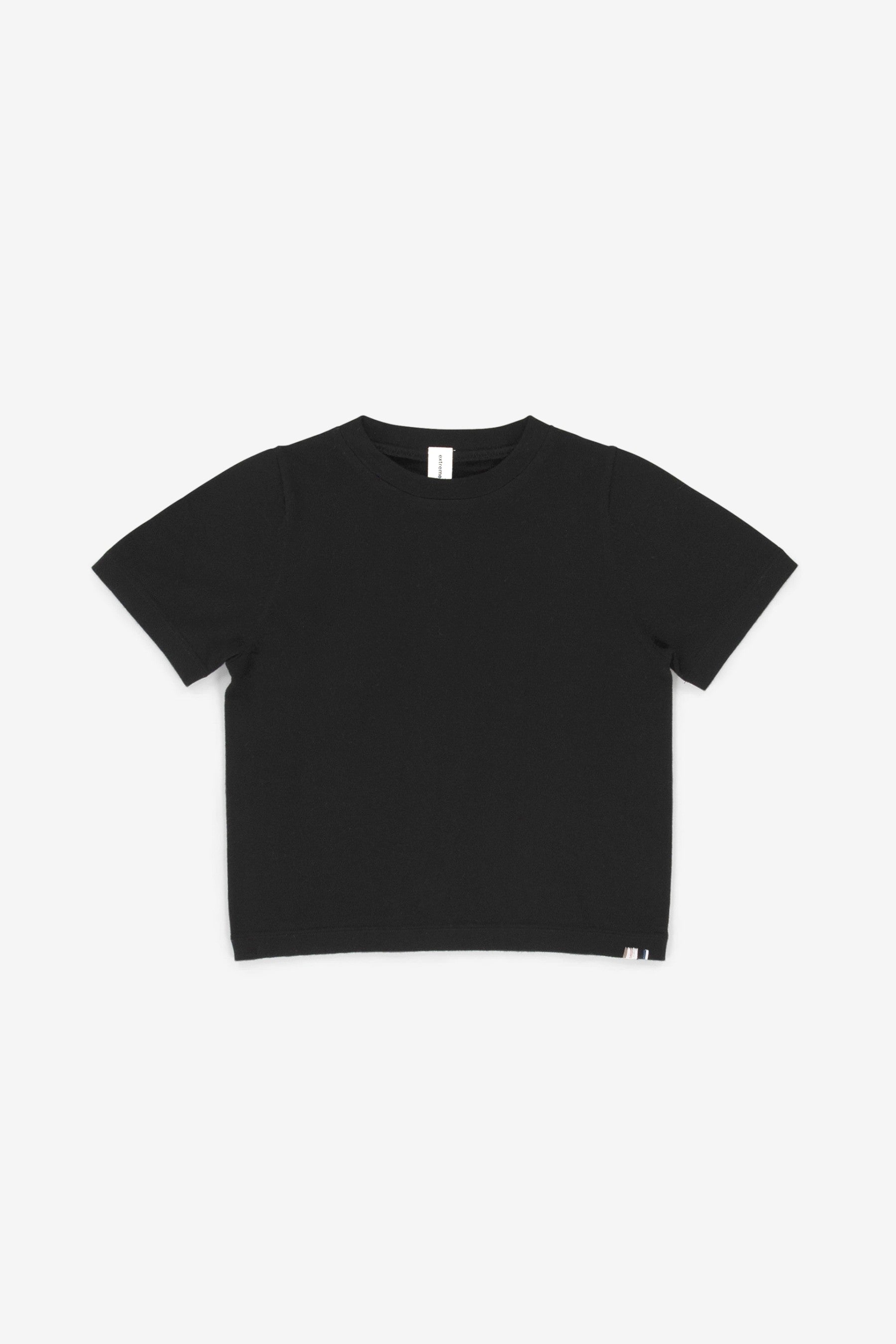 Tシャツ・カットソー extreme cashmere \"TINA NR 267\" TOP (267 174 11 TU 05 RAVEN) extreme cashmere cotton t-shirt cropped – 267 tina