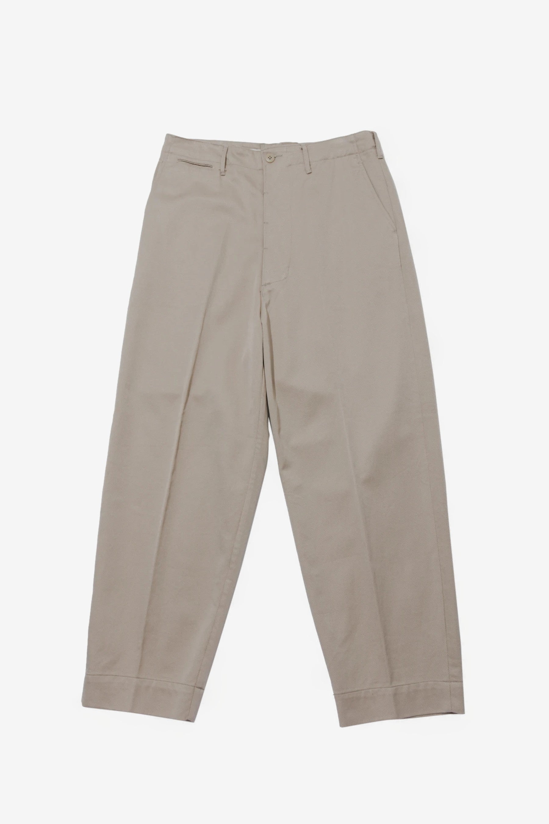 Cotton Drill Wide Military Khakis in Khaki - Kaptain Sunshine