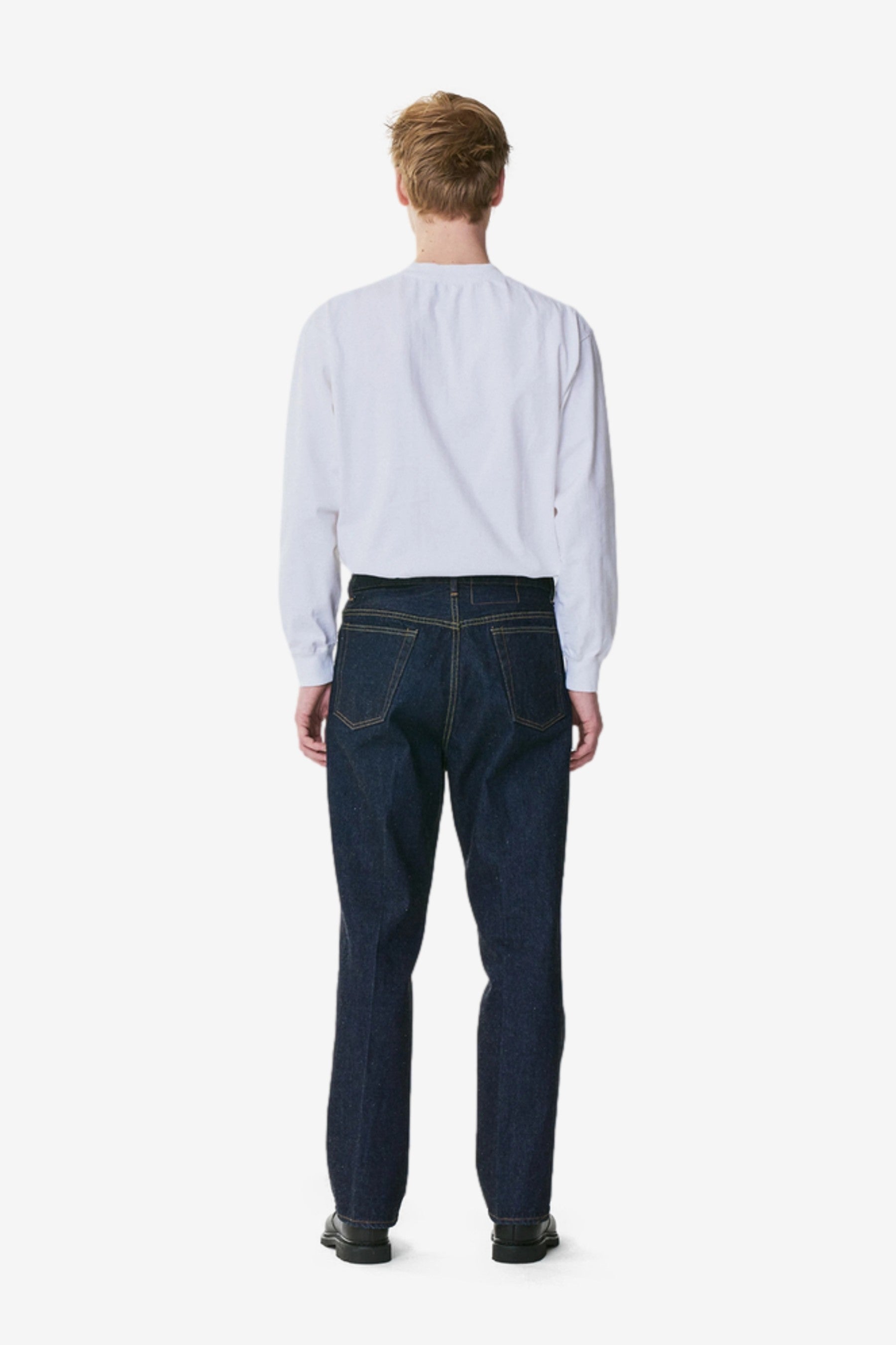 Skate Shoecut Denim Pants in Indigo One Wash - Kaptain