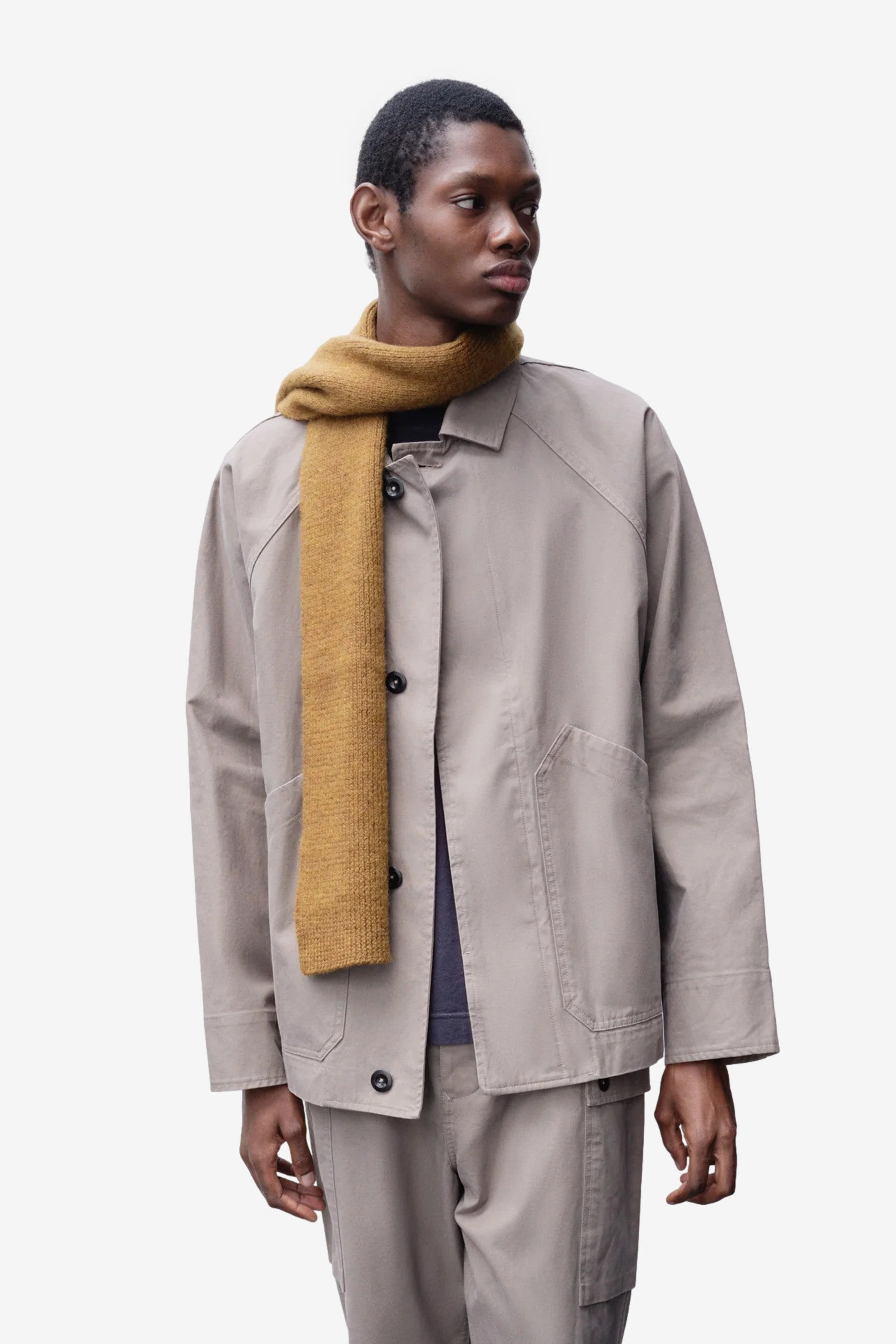 MHL Brushed Scarf in Ochre - Margaret Howell | Afura Store