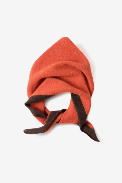 MHL Tipped Scout Scarf in Ember / Cocoa - Margaret Howell | Afura