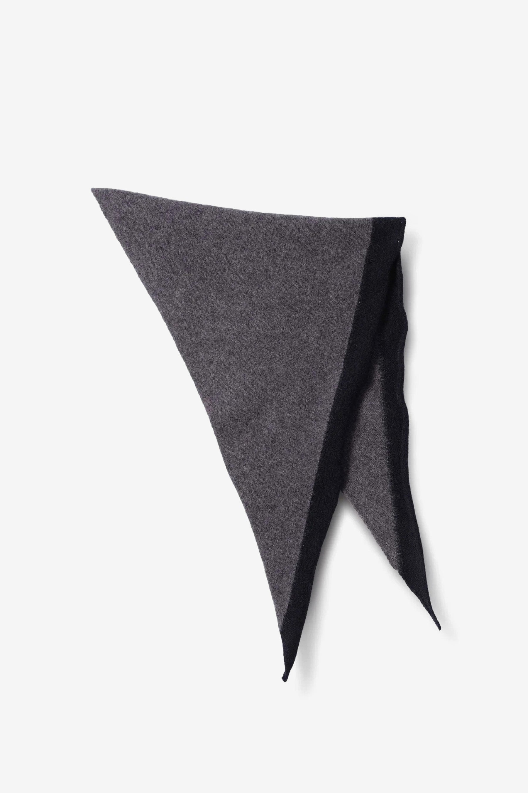 MHL Tipped Scout Scarf in Grey / Ink - Margaret Howell | Afura Store