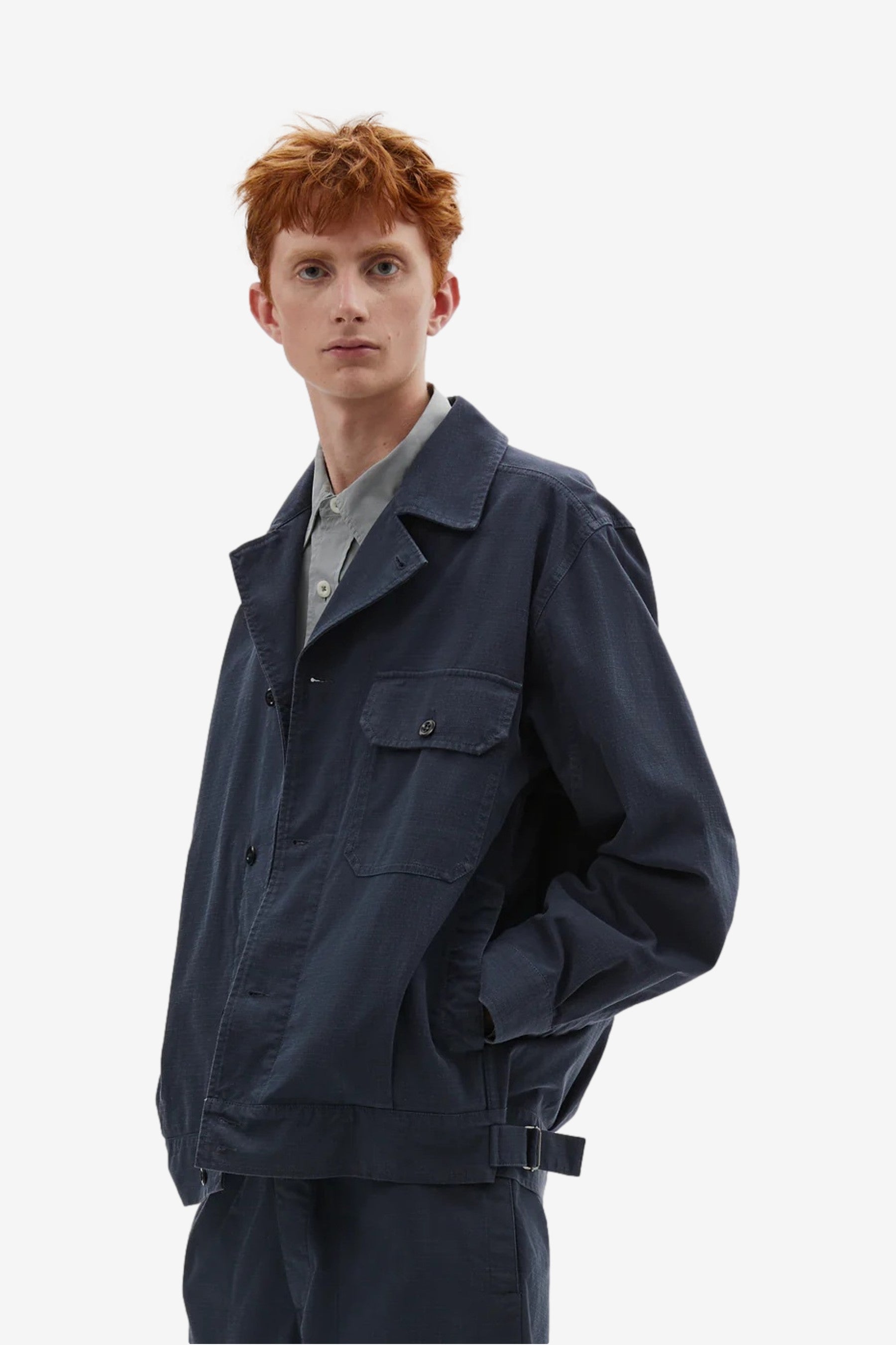 MHL Utility Jacket in Ink - Margaret Howell | Afura Store