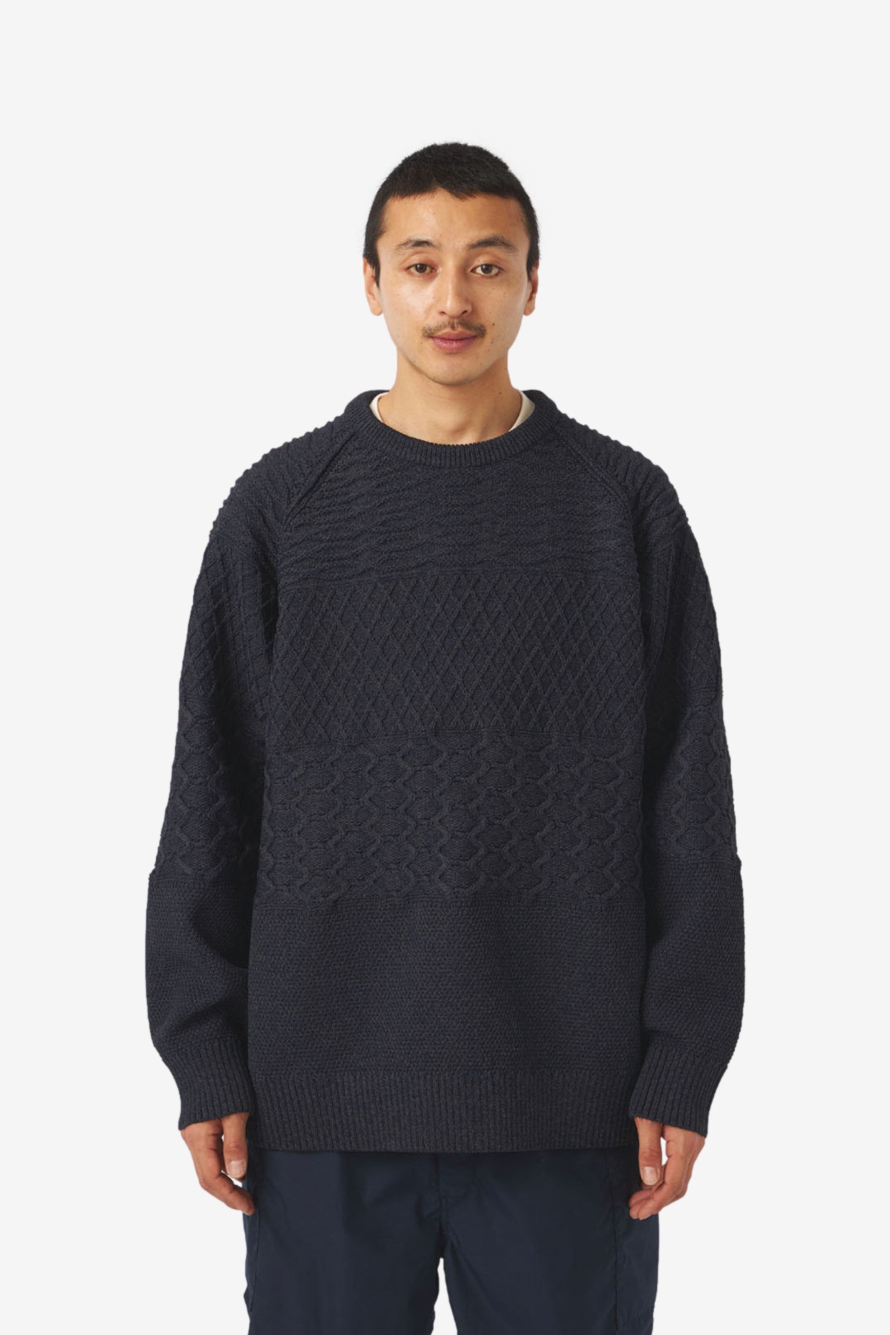 トップス nanamica 7G Crew Neck Sweater nanamica FW22 - Crew Neck Sweater – nanamica NEW YORK