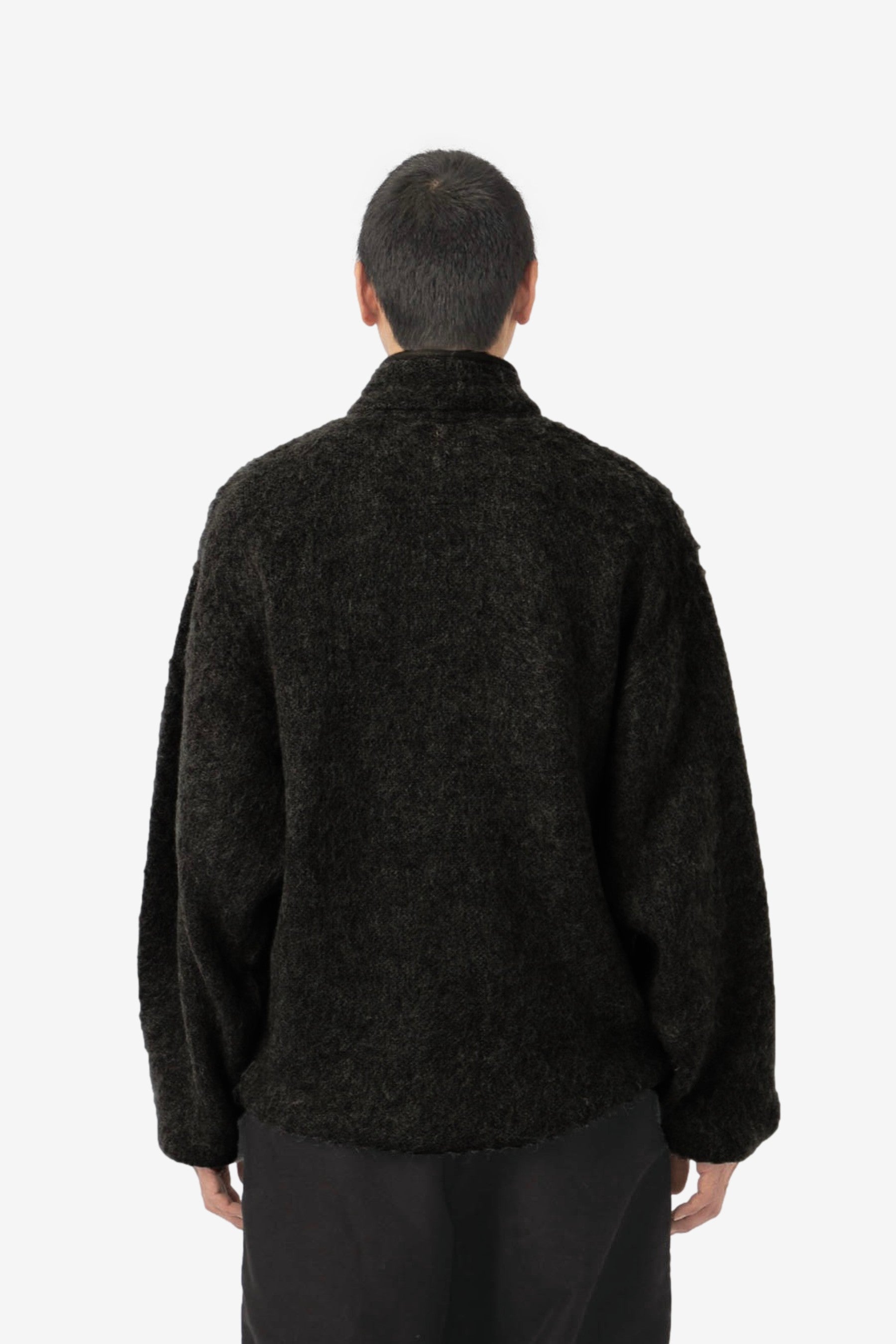 Pullover Mohair Sweater in Black - Nanamica | Afura Store 美 Pullover Mohair Sweater in Black - Nanamica | Afura Store 美