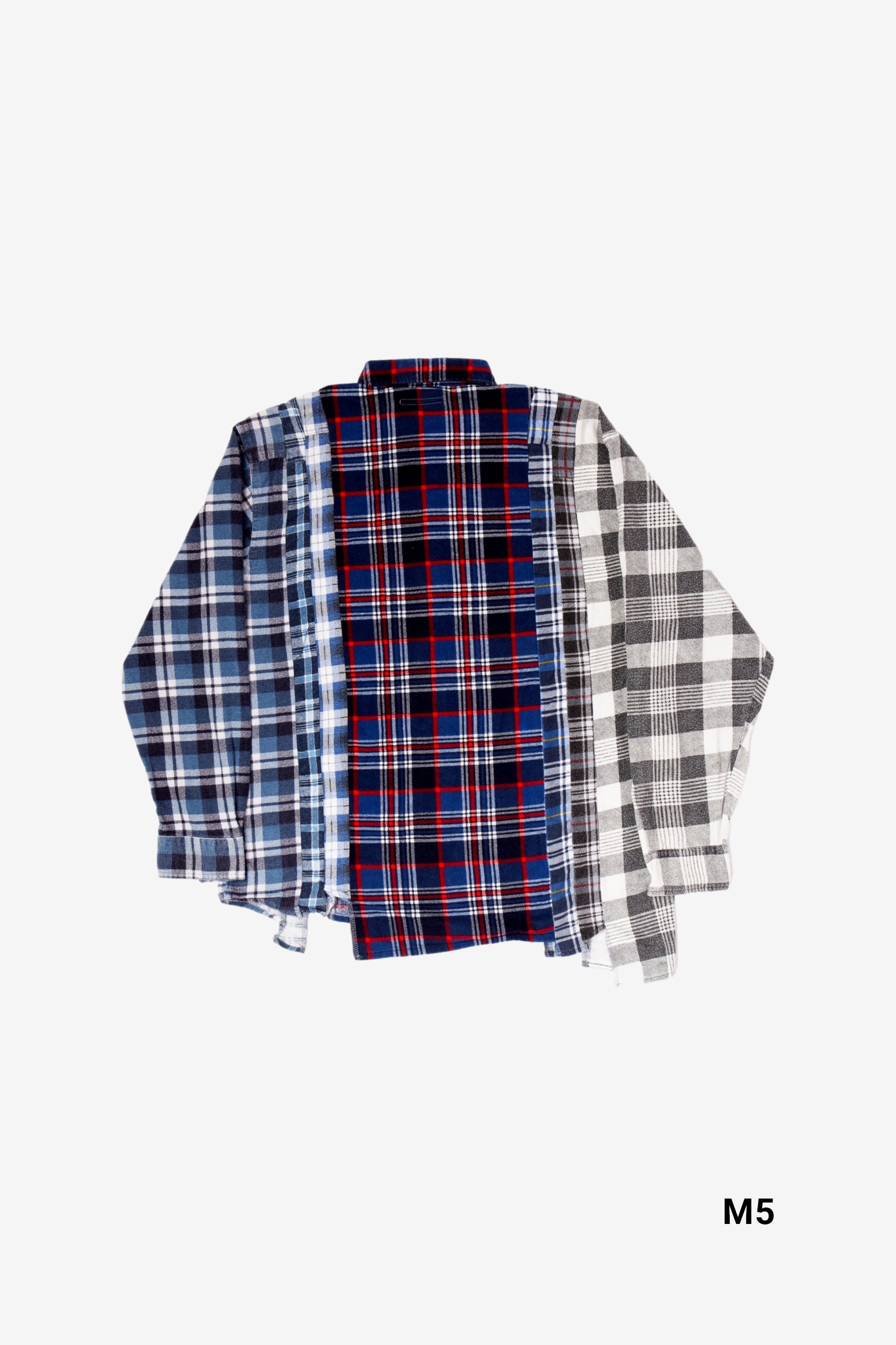 好配色☆ 新品 Rebuild by Needles 7カットジップ ネルシャツ 7 Cuts Wide Zipped Shirt | Rebuild by Needles | Nepenthes London