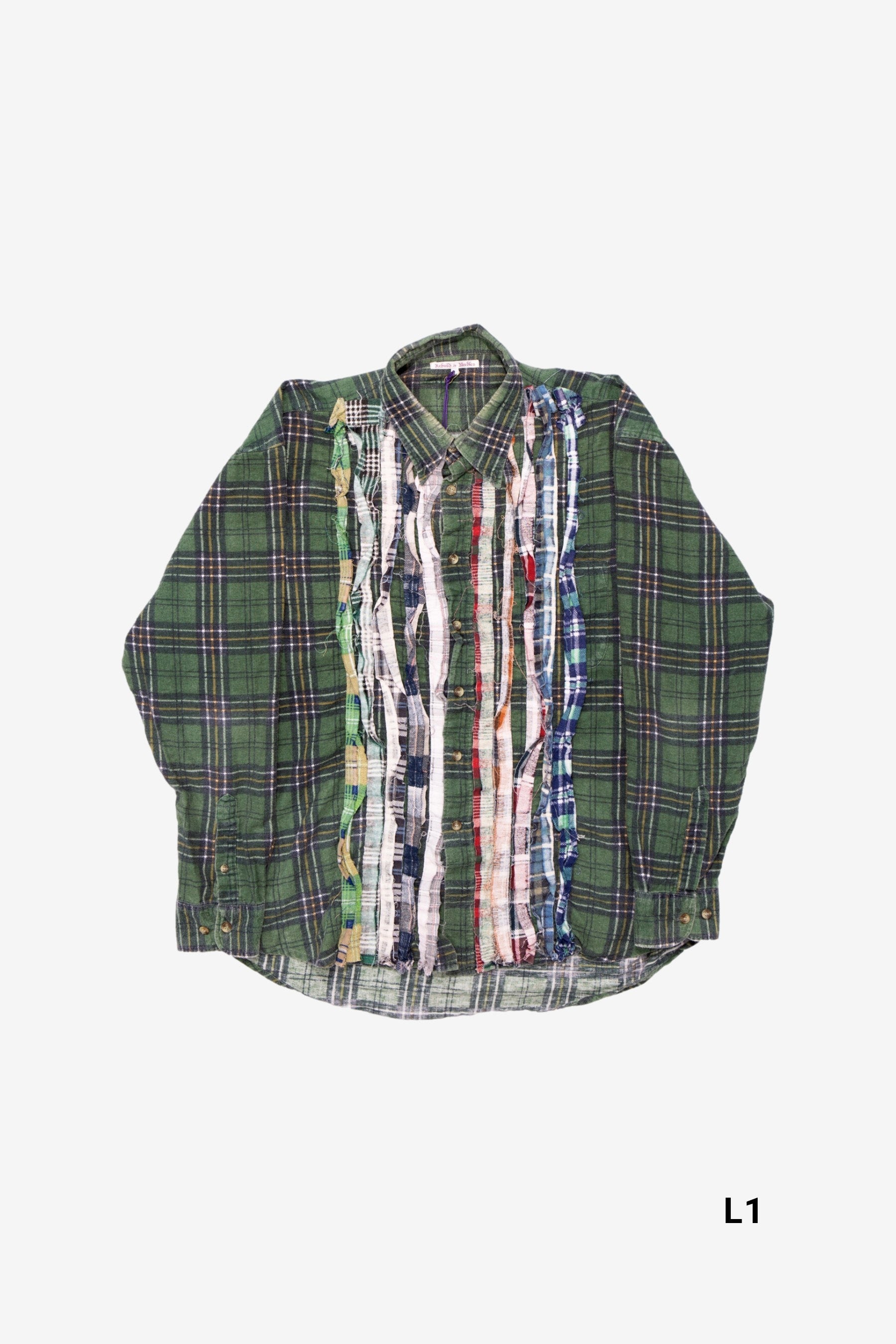 トップス Rebuild by Needles FLANNEL RIBBON SHIRT Rebuild by Needles Flannel Shirt Ribbon Shirt in Assorted
