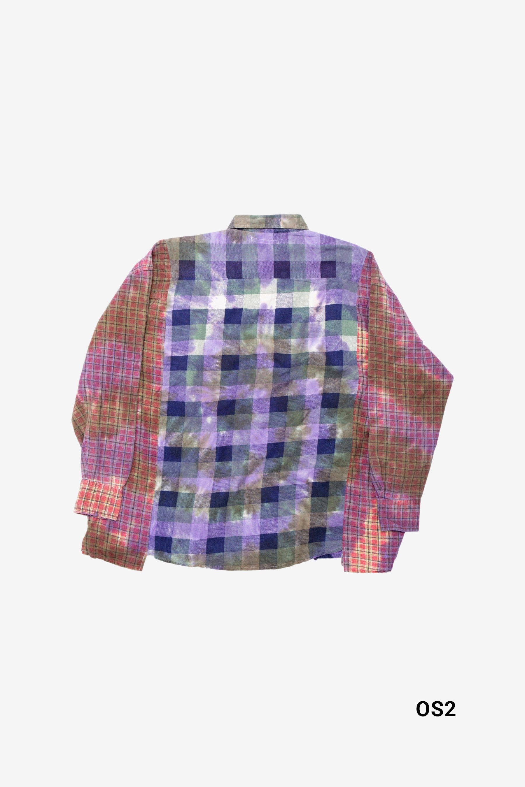 Rebuild by Needles Wide Ribbon Flannel Shirt Tie Dye in Assorted