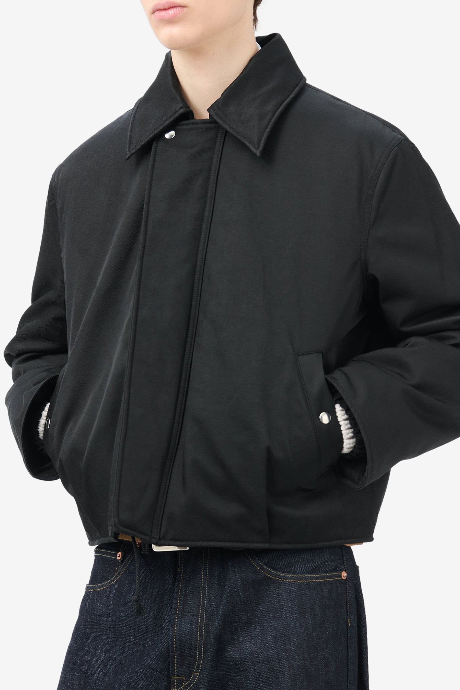 Ace Jacket in Black Aero Nylon - Our Legacy | Afura Store