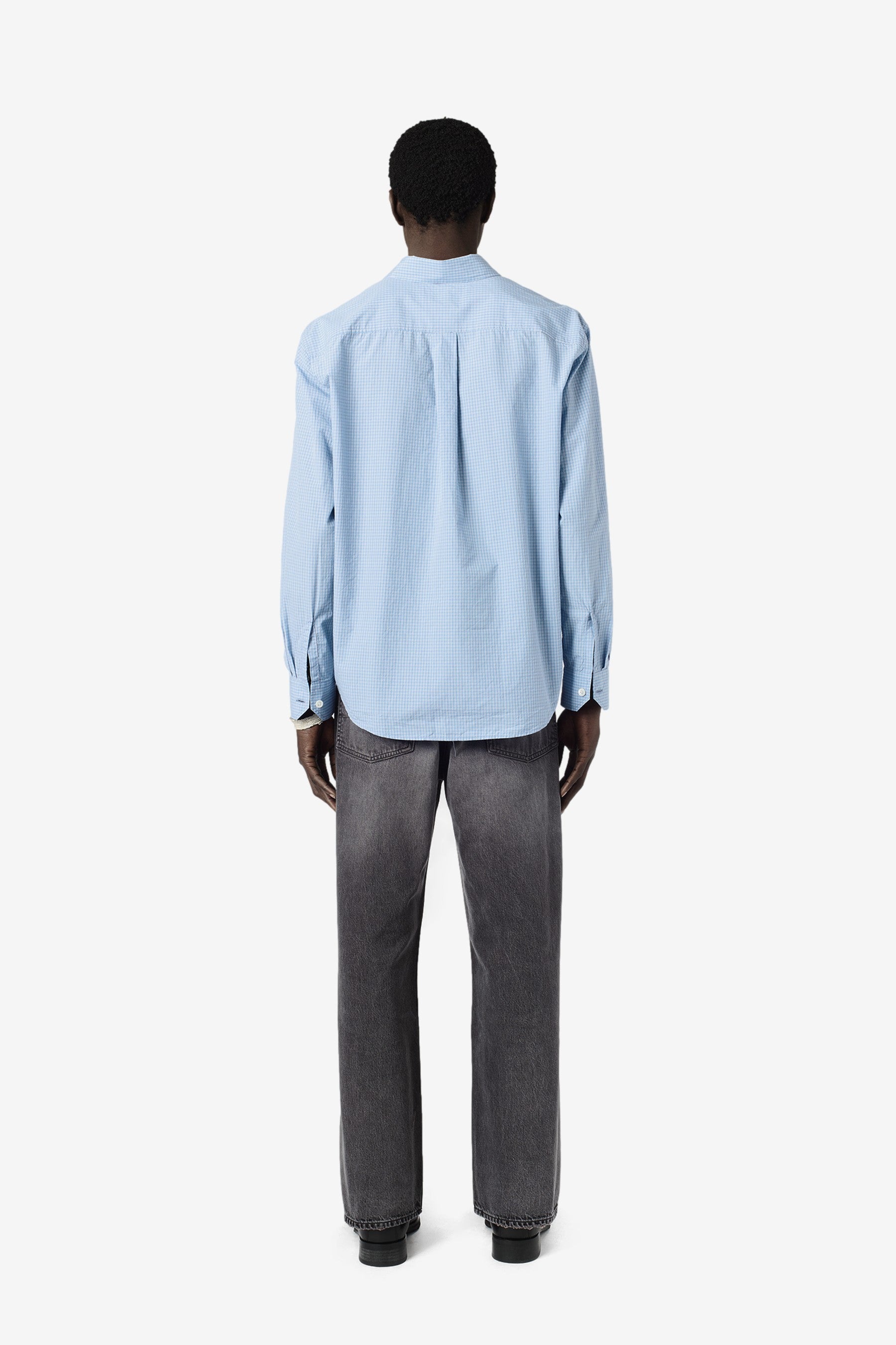 【OUR LEGACY】25SS BEYOND SHIRT 48 Beyond Bd Shirt in Micro Chip Check Super Poplin - Our