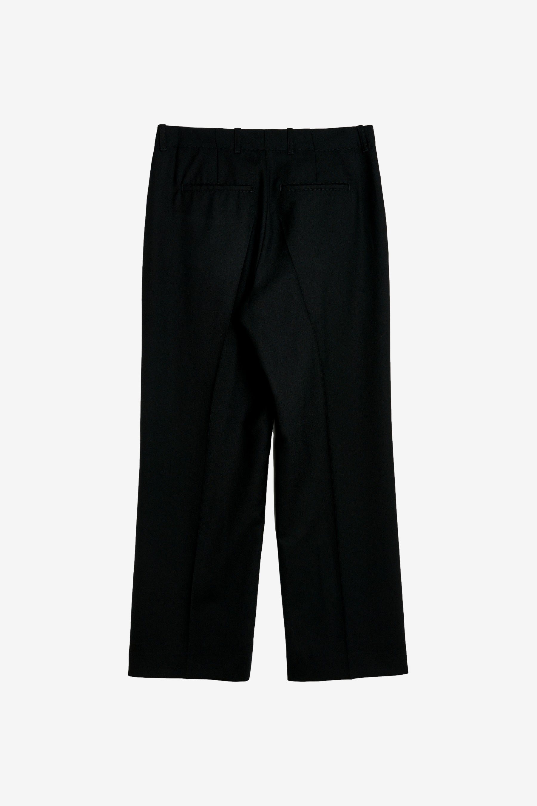 Borrowed Chino in Black Panama Wool - Our Legacy | Afura Store