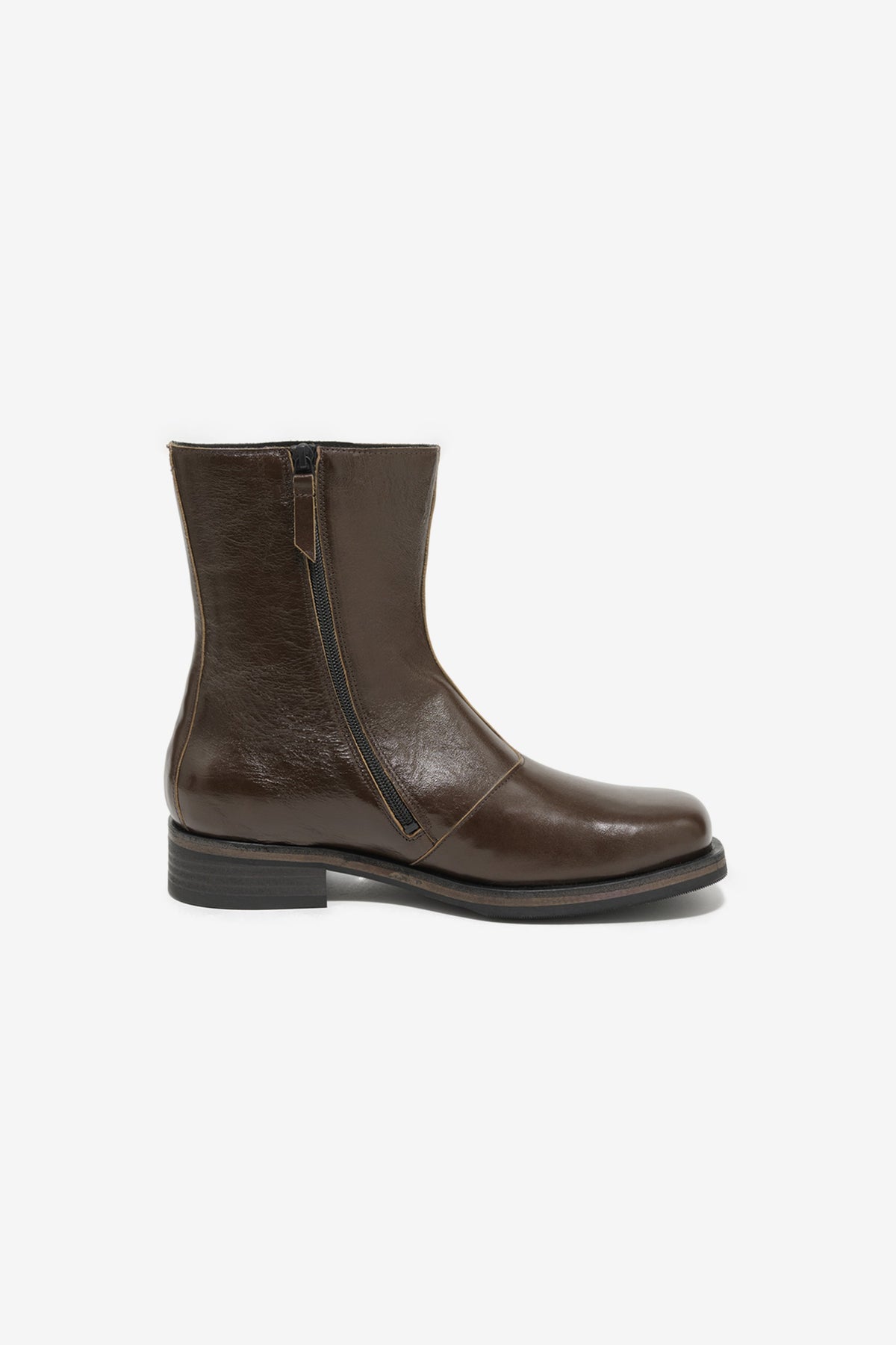 Camion Boot in Olive Leather - Our Legacy | Afura Store