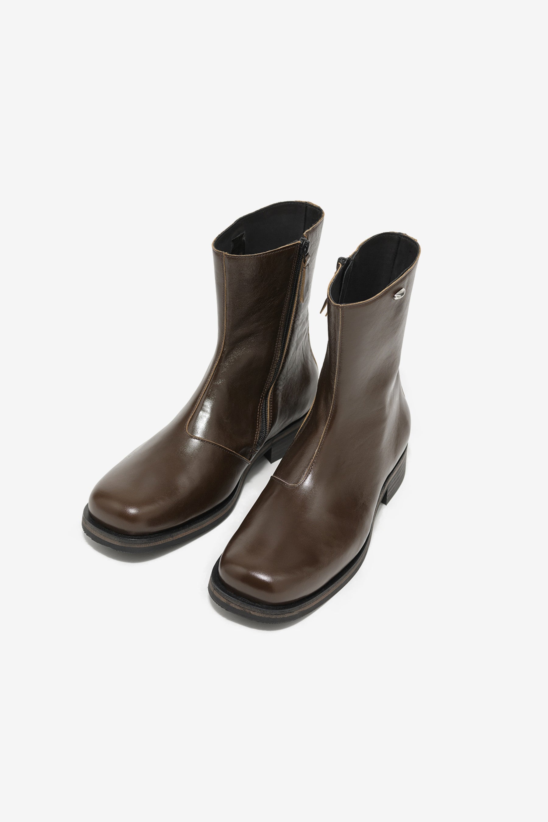 Camion Boot in Olive Leather - Our Legacy | Afura Store