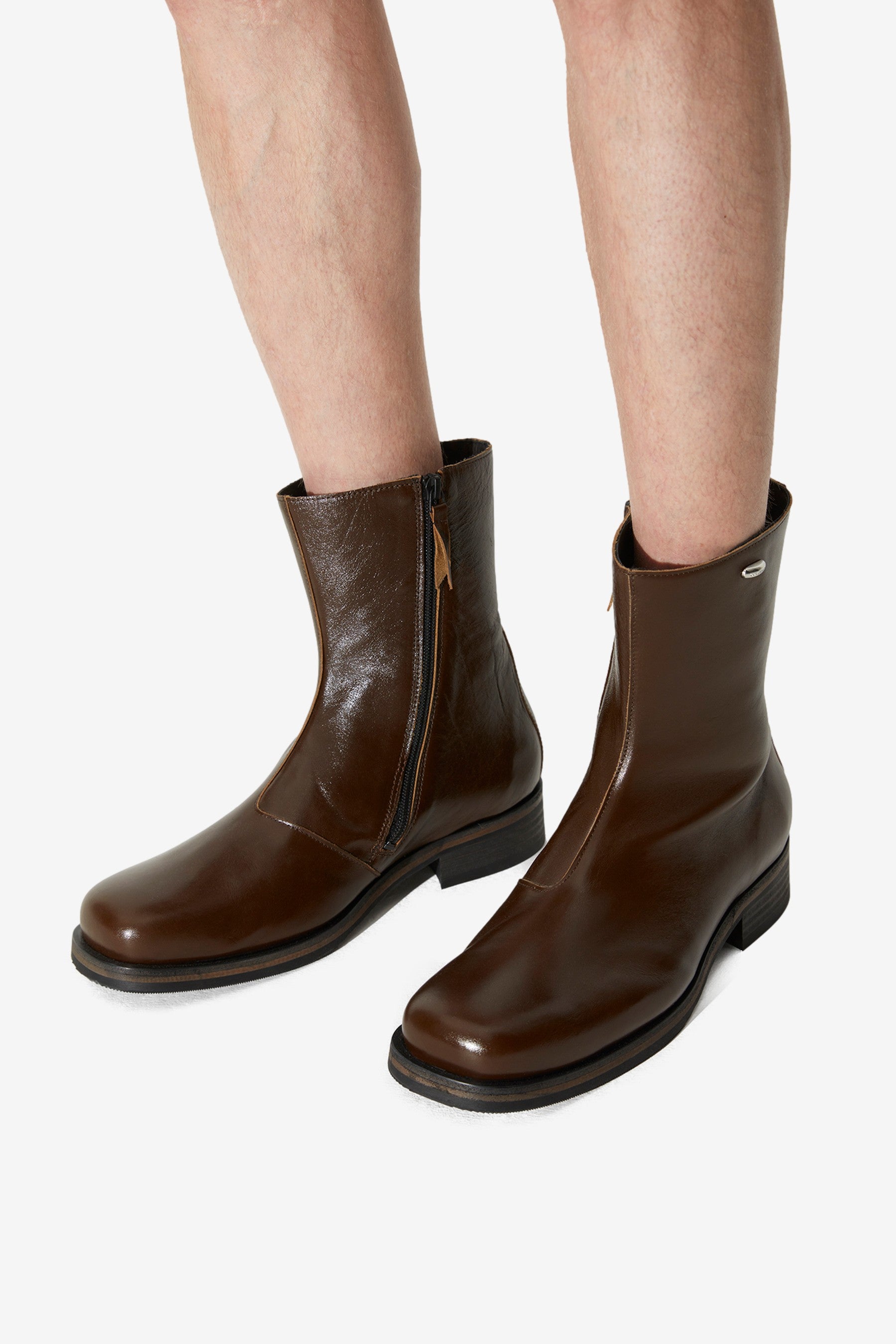 Camion Boot in Olive Leather - Our Legacy | Afura Store