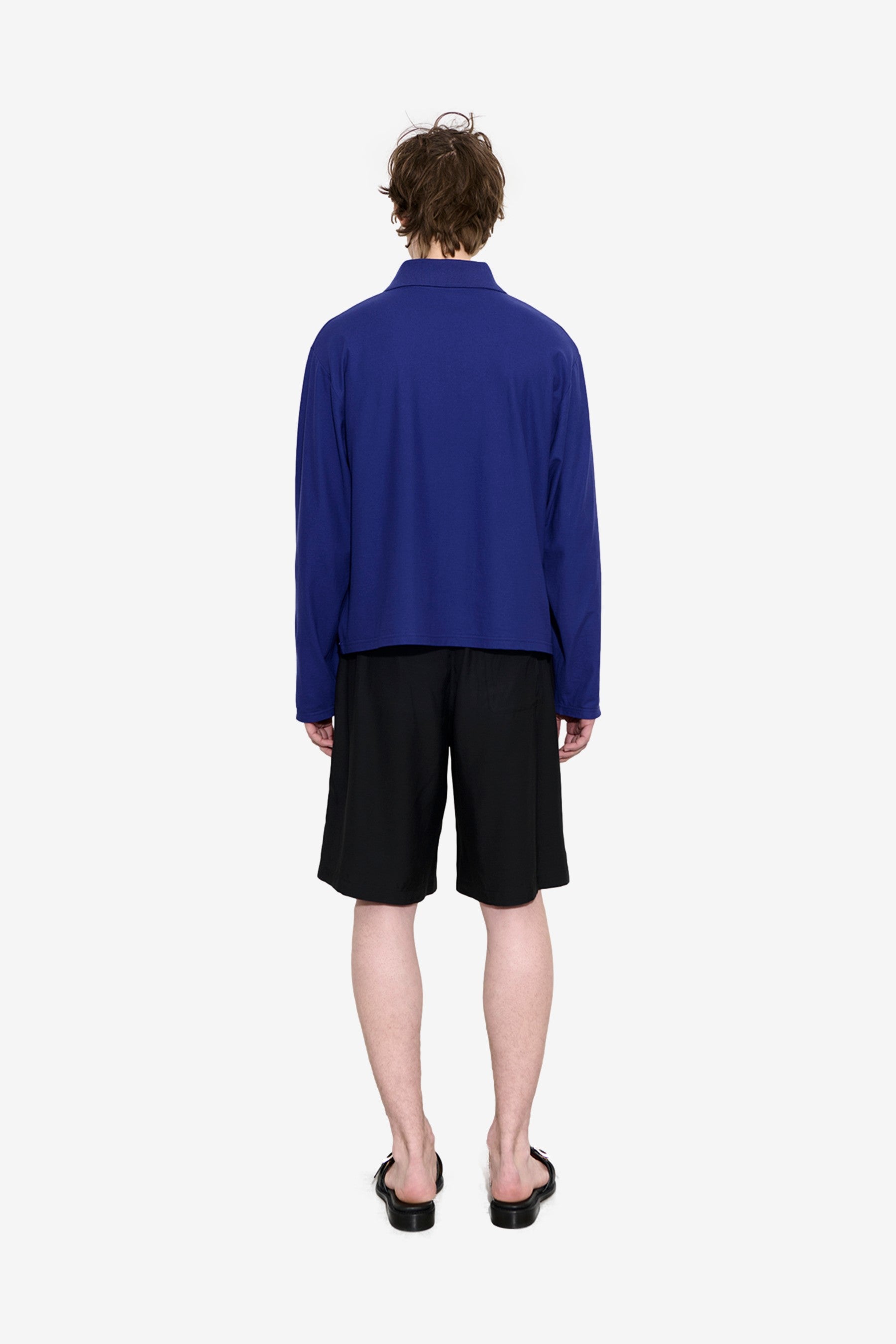 Rugby Longsleeve in Deep Blue High Twist Jersey - Our Legacy