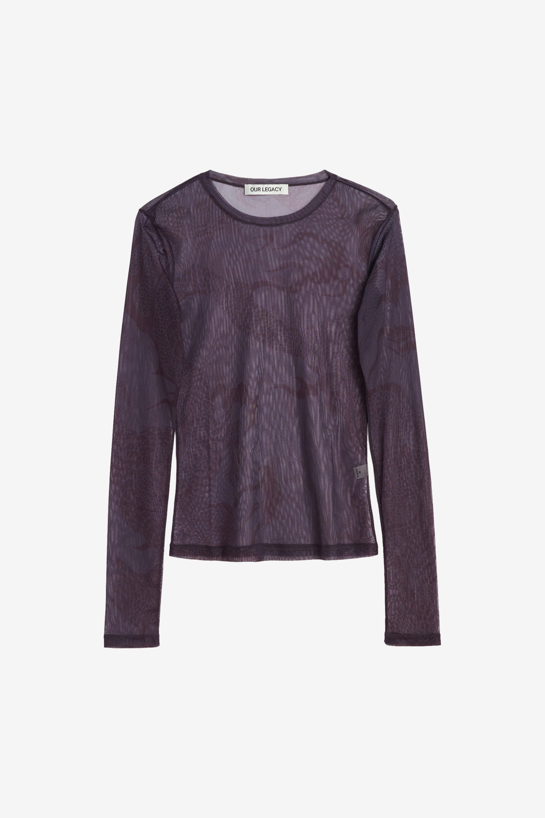 Super Slim Longsleeve in Abstract Raisin Snake Print - Our Legacy