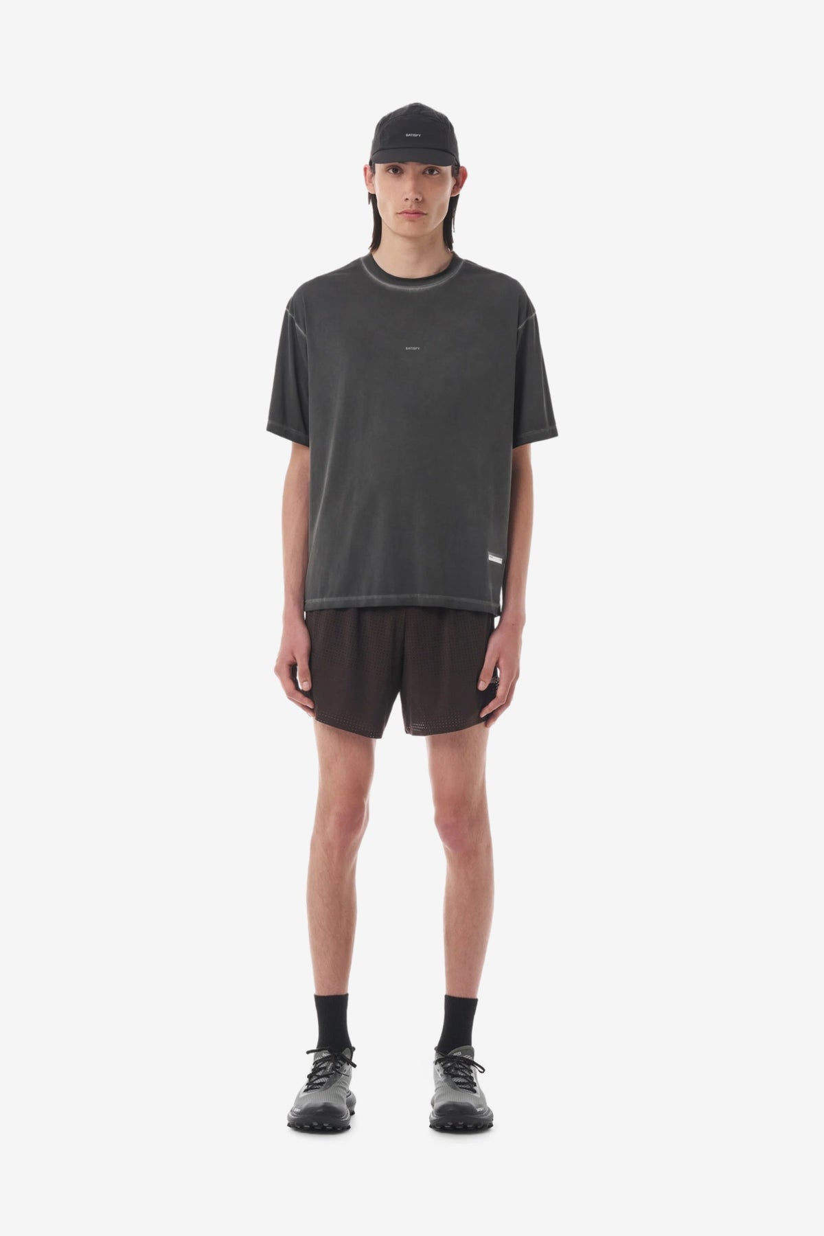 AuraLite T-Shirt in Pigment Black - Satisfy Running | Afura Store