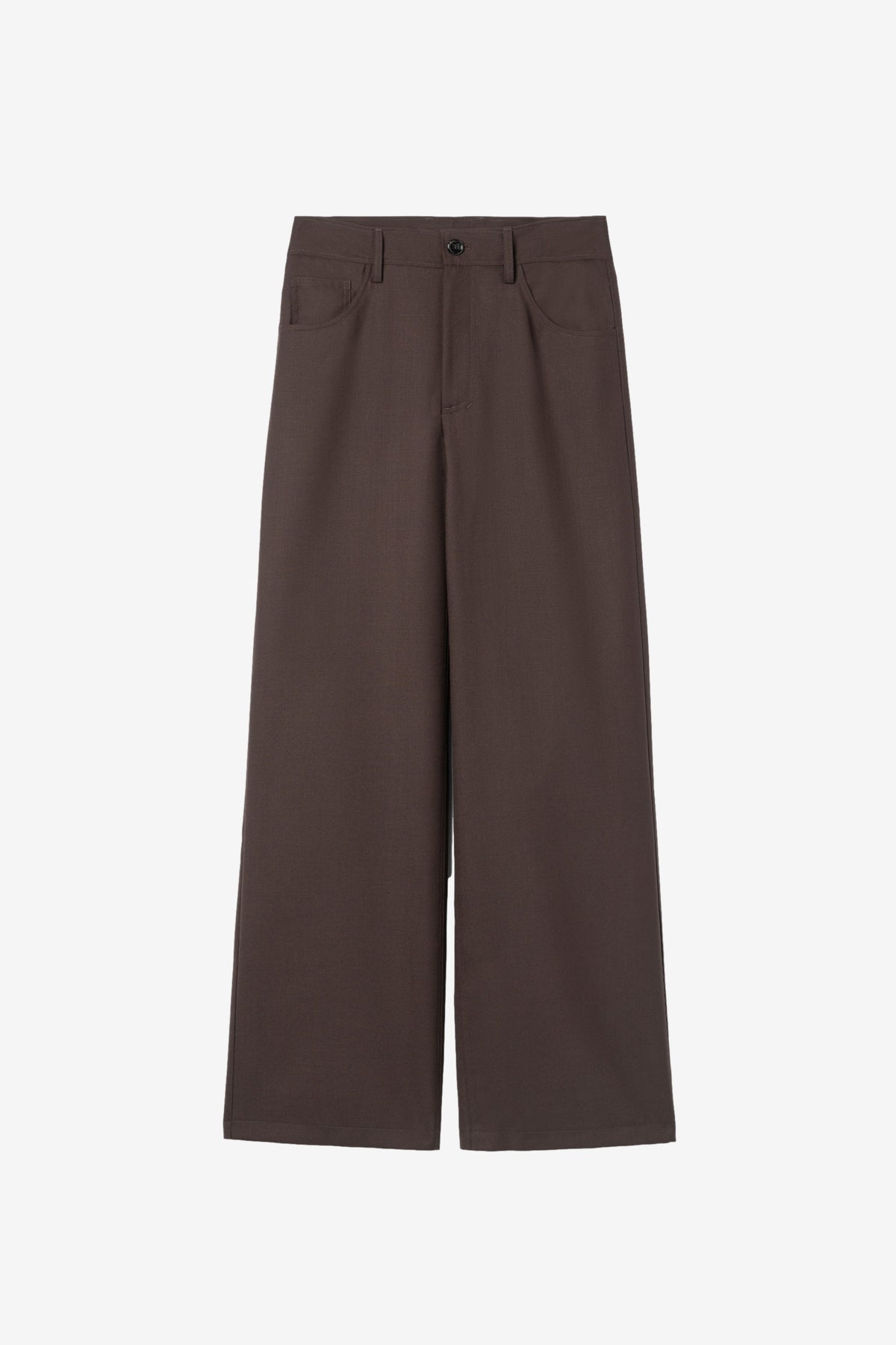 Jiro Trouser in Sludge Wool - Séfr | Afura Store