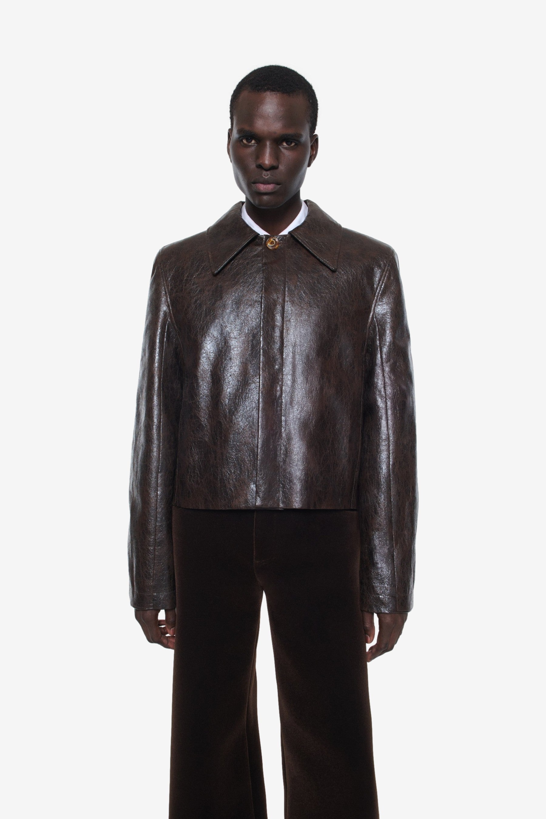 Keane Jacket in Coated Dark Tech - Séfr | Afura Store