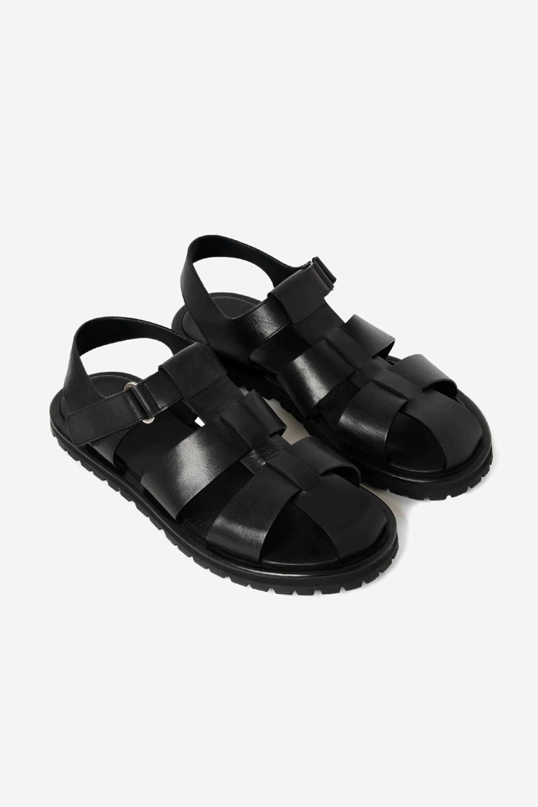 【関税込み】Studio Nicholson ブラック Sandom サンダル Sandom in Black - Studio Nicholson | Afura Store