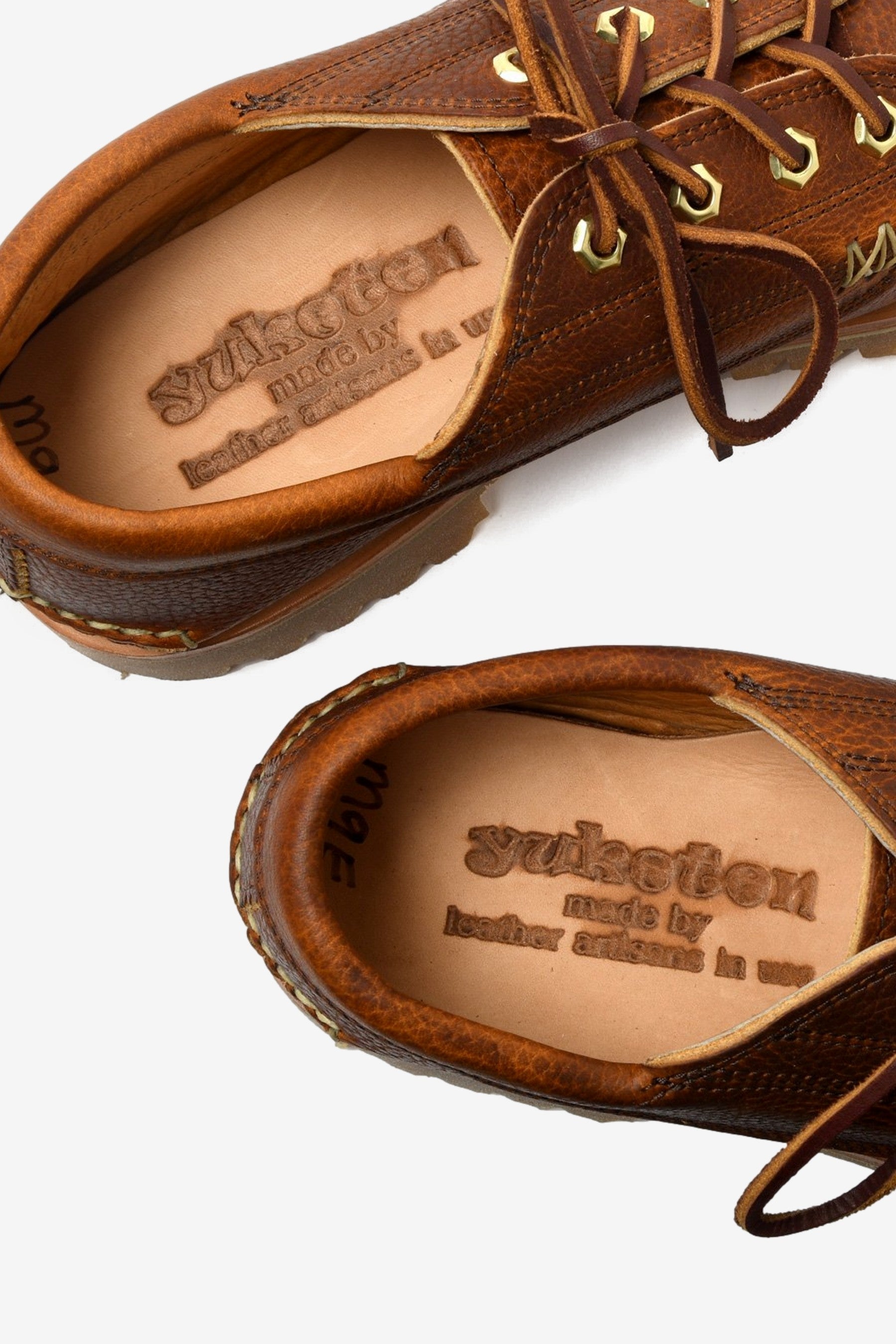 yuketen Angler Moc 7 アングラーモック レショップ Angler Moc w/ Lug Sole - BK Grizzly — YUKETEN